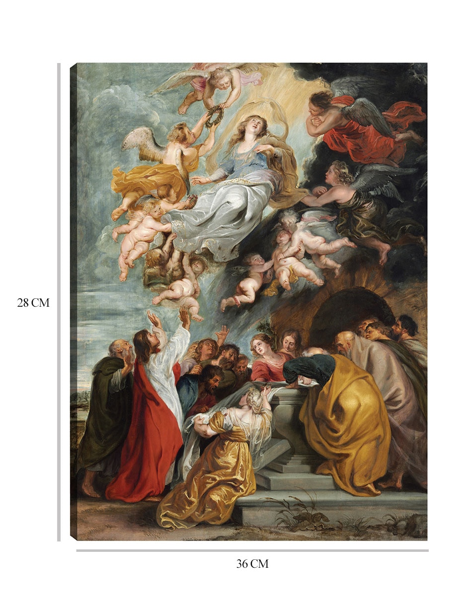 Cuadro decorativo La Asunción de la Virgen (probablemente a mediados de la década de 1620) técnica mixta Figuras Celestiales 2