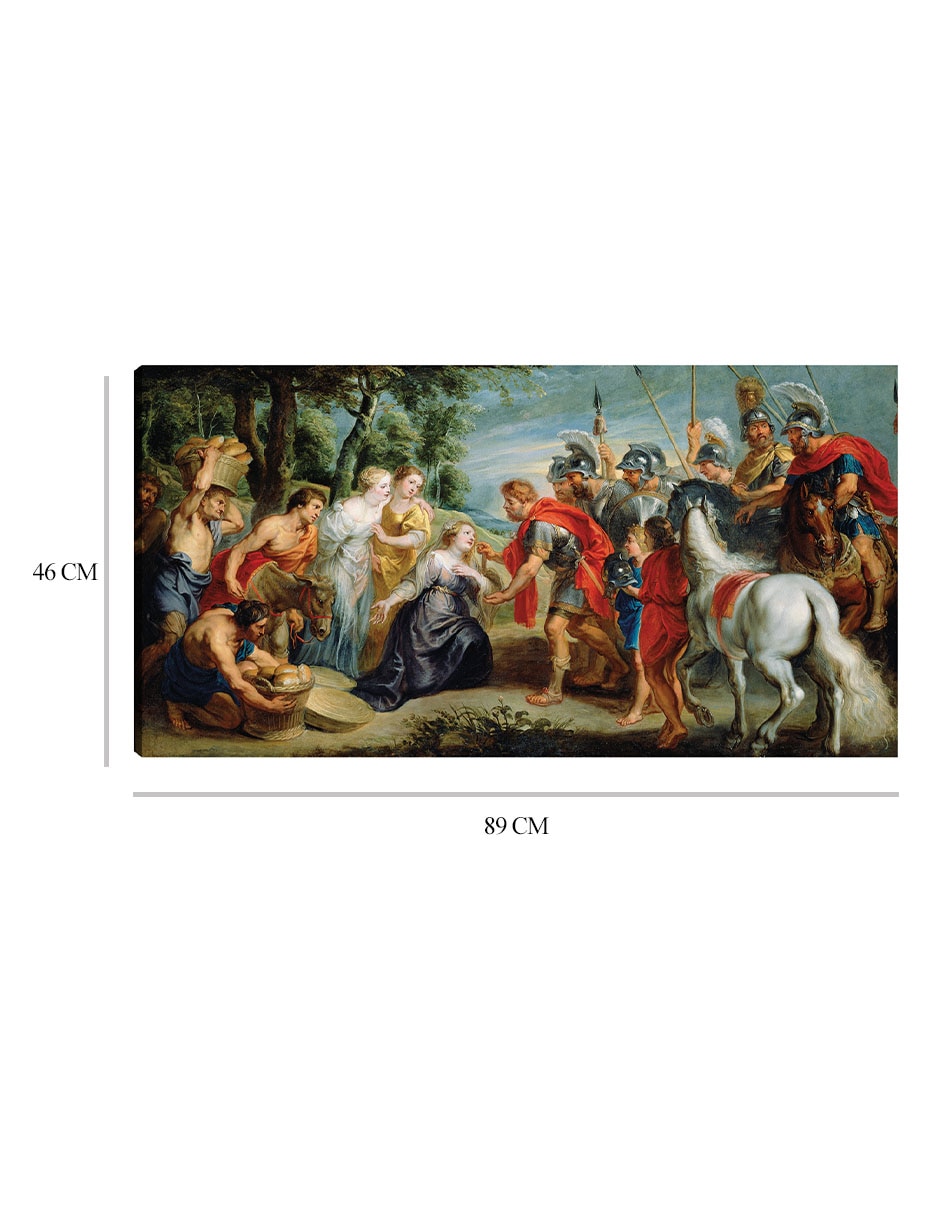 Cuadro decorativo David conoció a Abigail (alrededor de la década de 1620) técnica mixta Figuras Celestiales 2