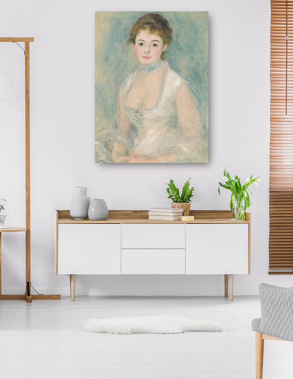 Cuadro decorativo Señora Henriot técnica mixta Retratos 5