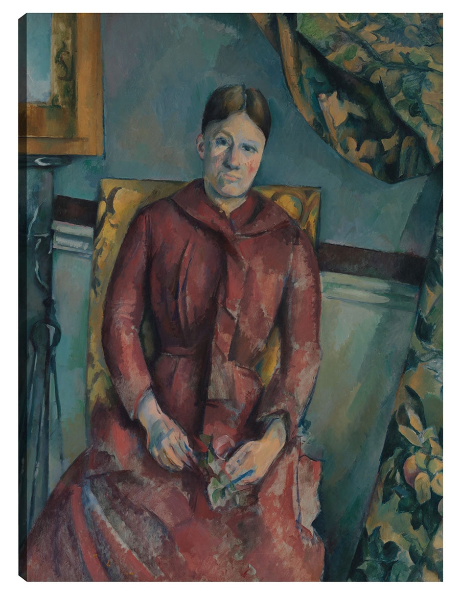 Cuadro decorativo Señora Cézanne técnica mixta Retratos Cuadro decorativo Señora Cézanne técnica mixta Retratos