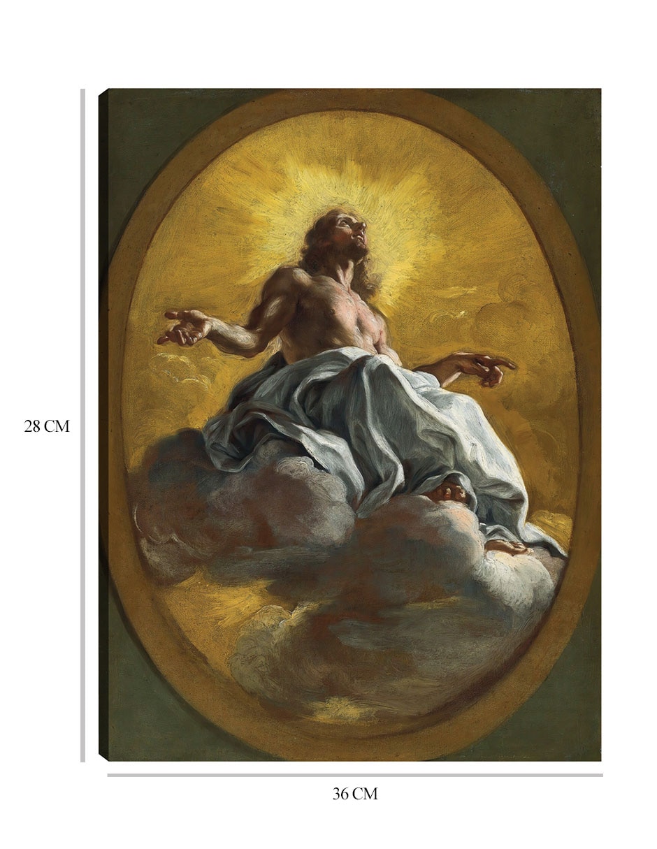 Cuadro decorativo Cristo en gloria técnica mixta Figuras Celestiales 3