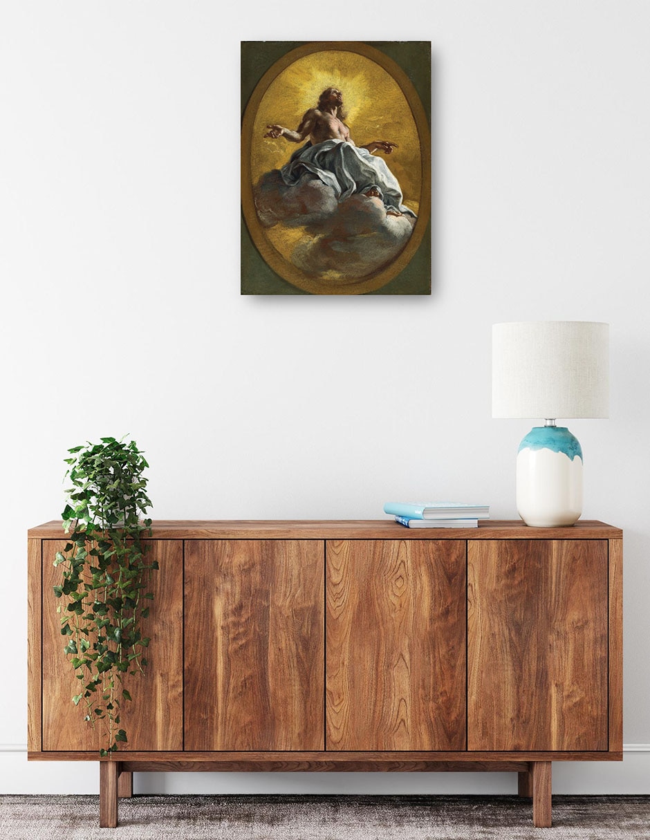 Cuadro decorativo Cristo en gloria técnica mixta Figuras Celestiales 2