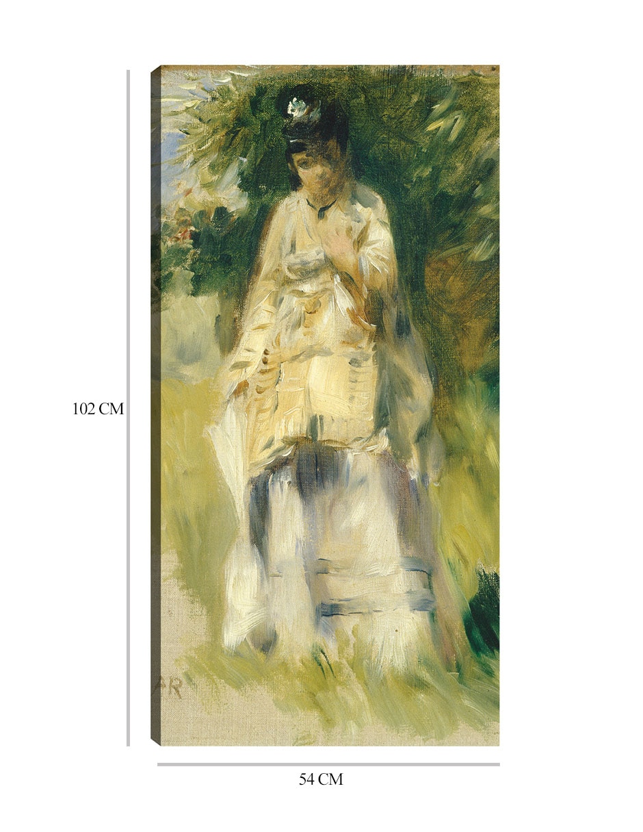 Cuadro decorativo Mujer de pie junto a un árbol técnica mixta Retratos 2