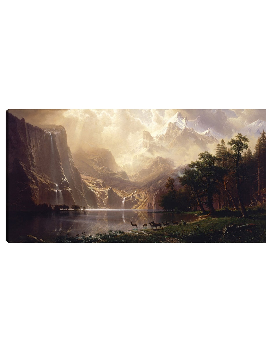 Cuadro decorativo Entre Sierra Nevada en California técnica mixta Lagos Cuadro decorativo Entre Sierra Nevada en California técnica mixta Lagos