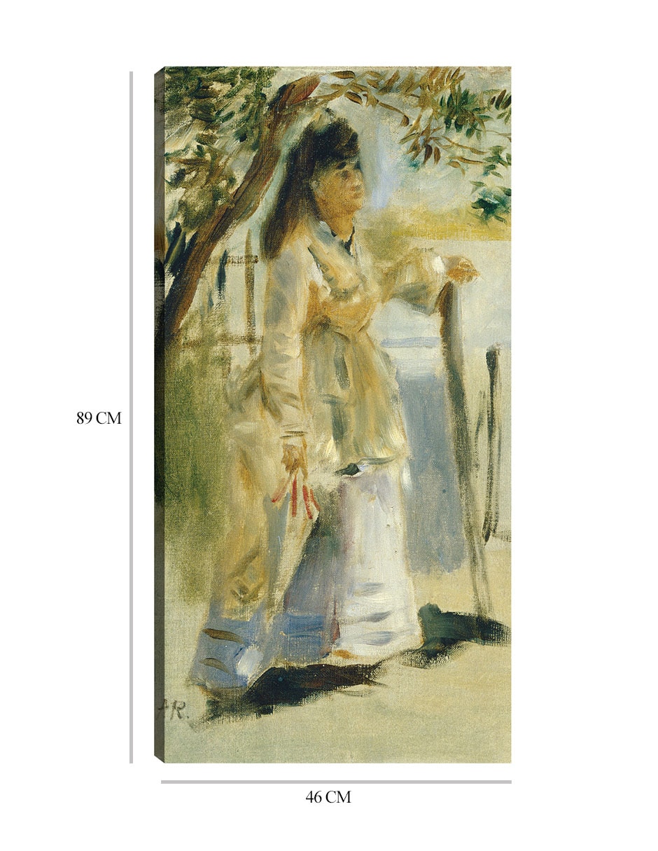 Cuadro decorativo Mujer por una valla técnica mixta Retratos 2