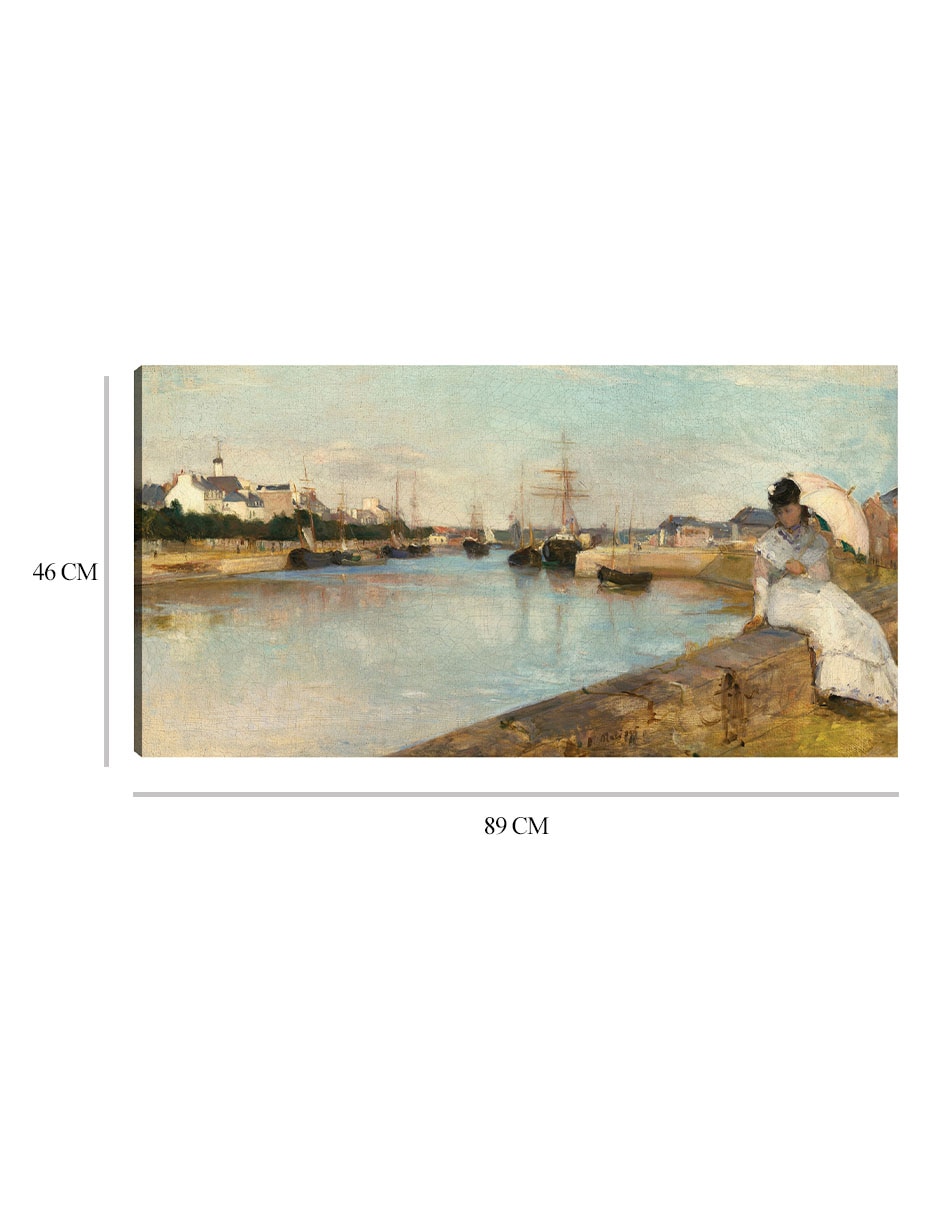 Cuadro decorativo El puerto de Lorient técnica mixta Navegación 2