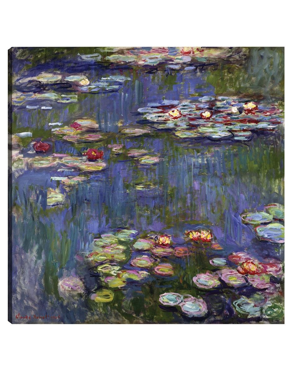 Cuadro decorativo Lirios de agua 1916 técnica mixta Lagos