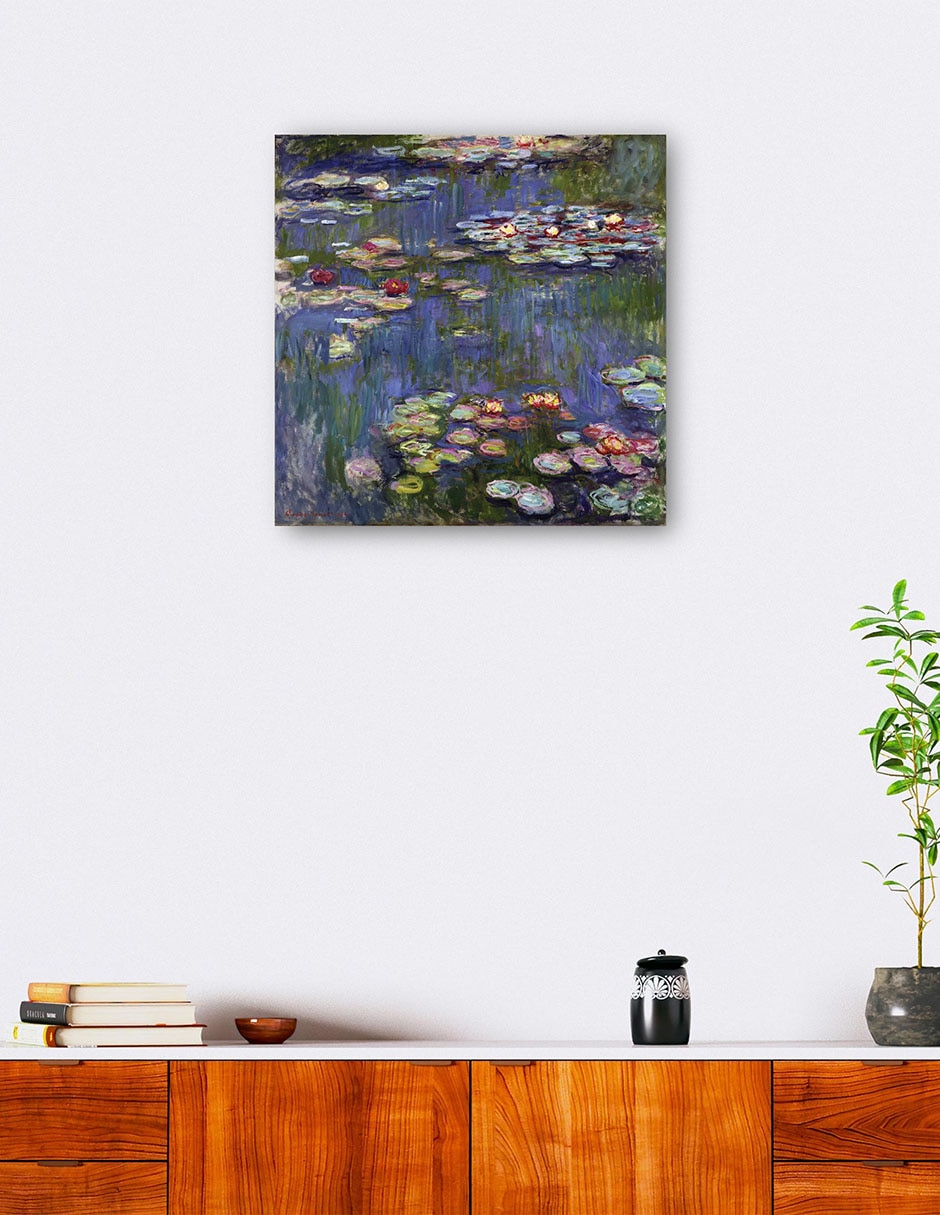 Cuadro decorativo Lirios de agua 1916 técnica mixta Lagos 5