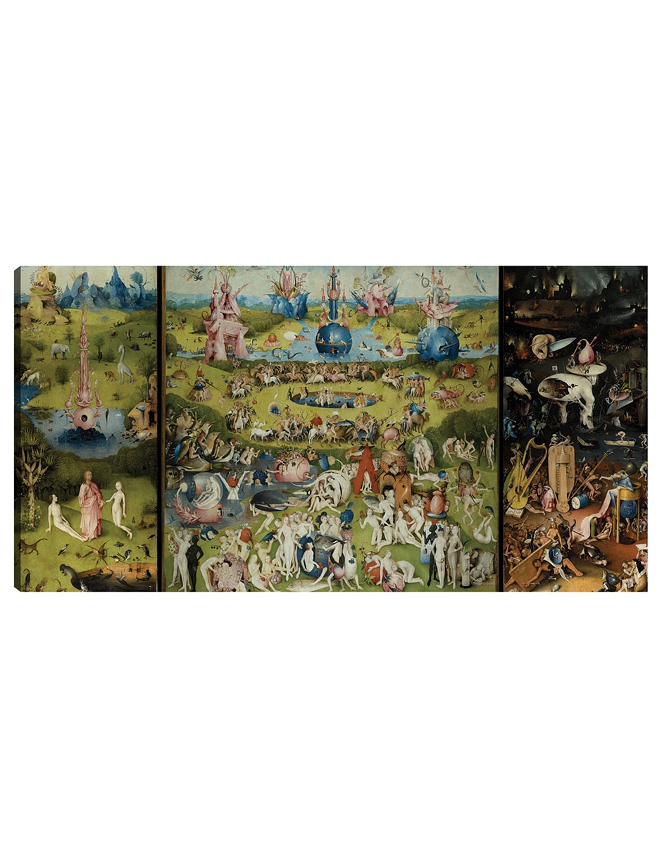 Cuadro decorativo El jardín de las delicias 1504 I técnica mixta