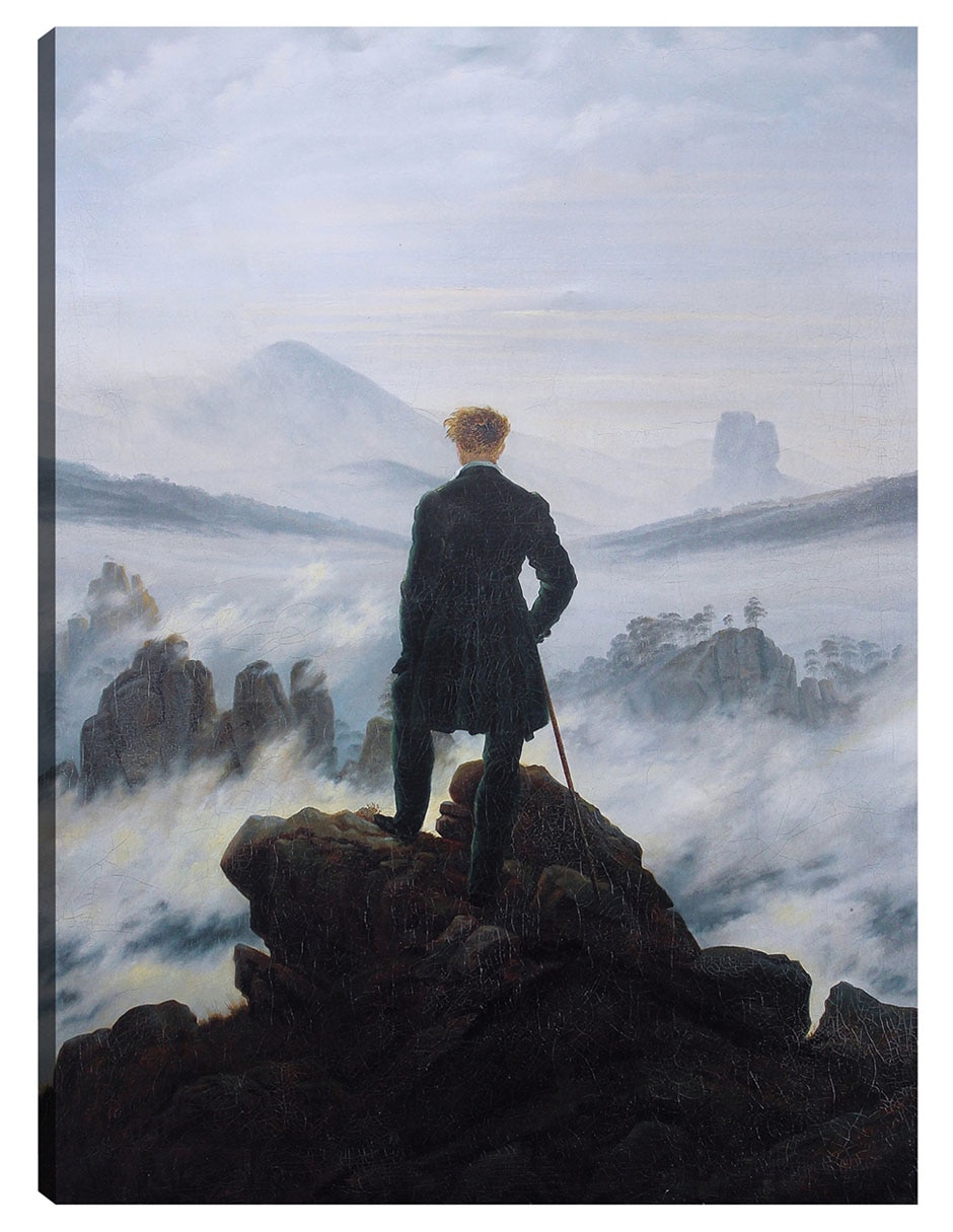 Cuadro decorativo El caminante sobre el mar de niebla, 1818 técnica mixta Retratos Cuadro decorativo El caminante sobre el mar de niebla, 1818 técnica mixta Retratos
