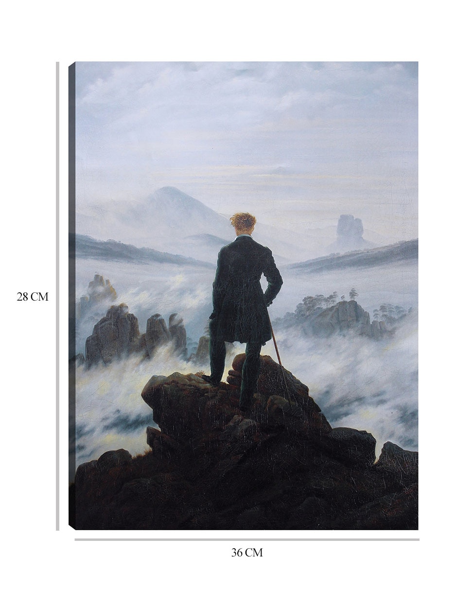 Cuadro decorativo El caminante sobre el mar de niebla, 1818 técnica mixta Retratos 2