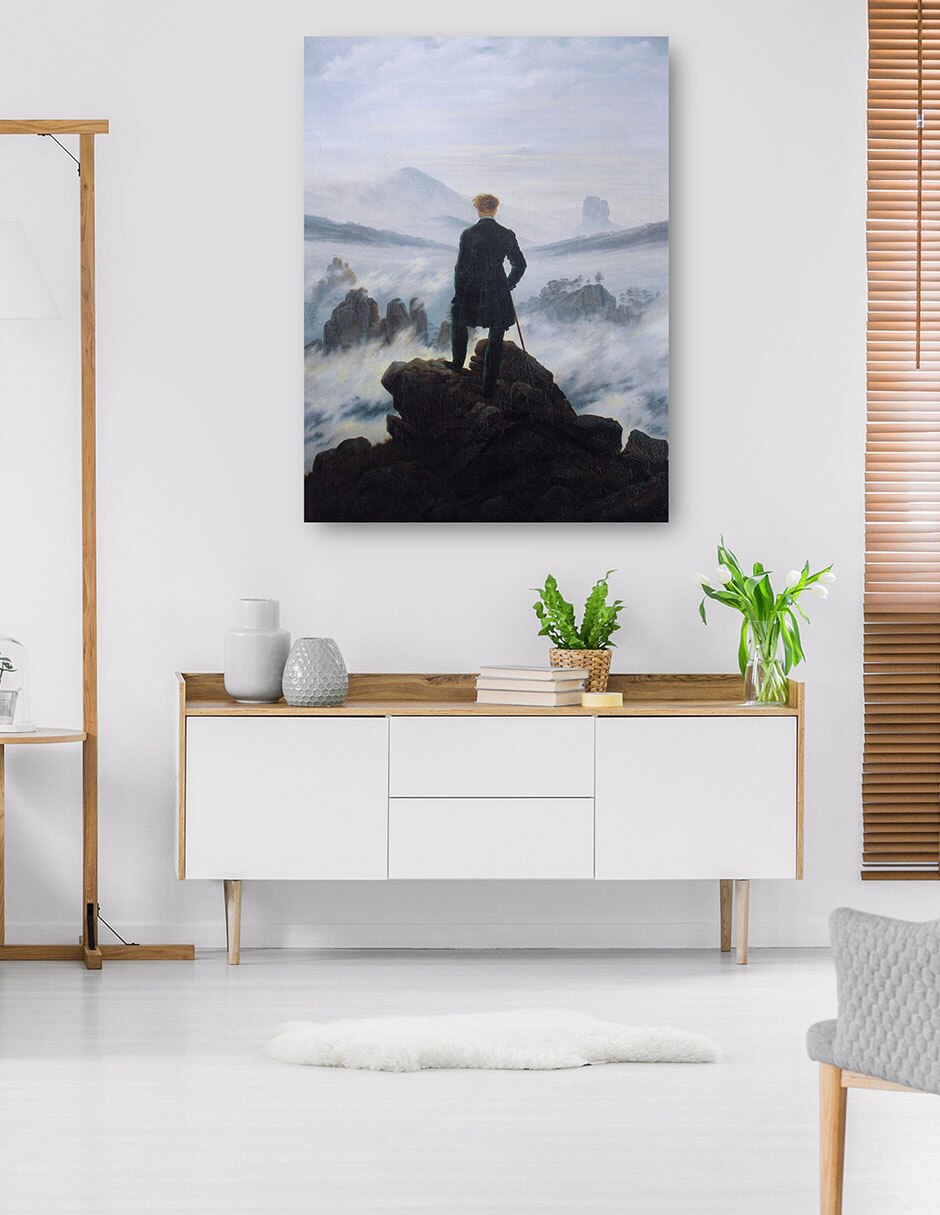 Cuadro decorativo El caminante sobre el mar de niebla, 1818 técnica mixta Retratos 6