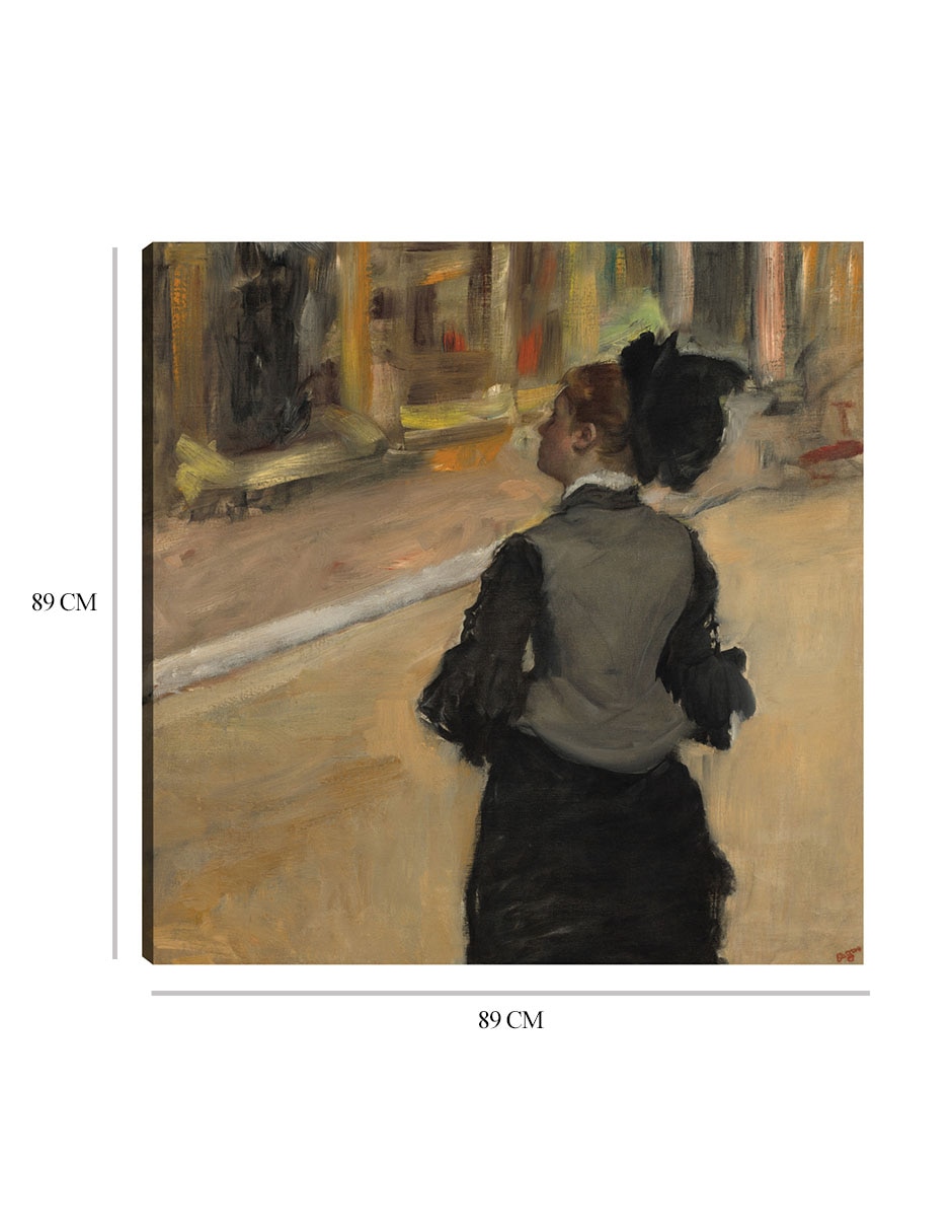 Cuadro decorativo Mujer vista desde atrás técnica mixta Retratos 8