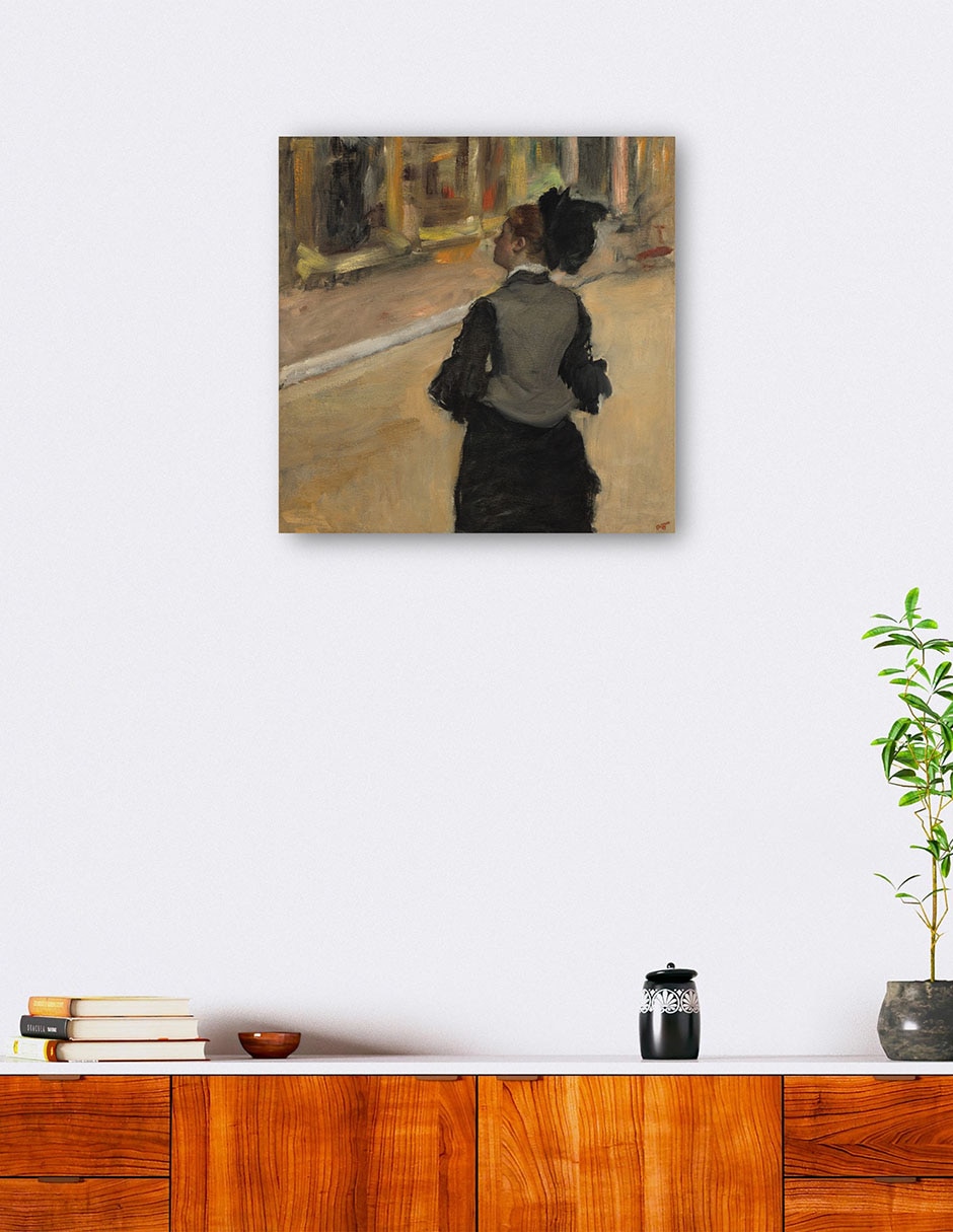 Cuadro decorativo Mujer vista desde atrás técnica mixta Retratos 5
