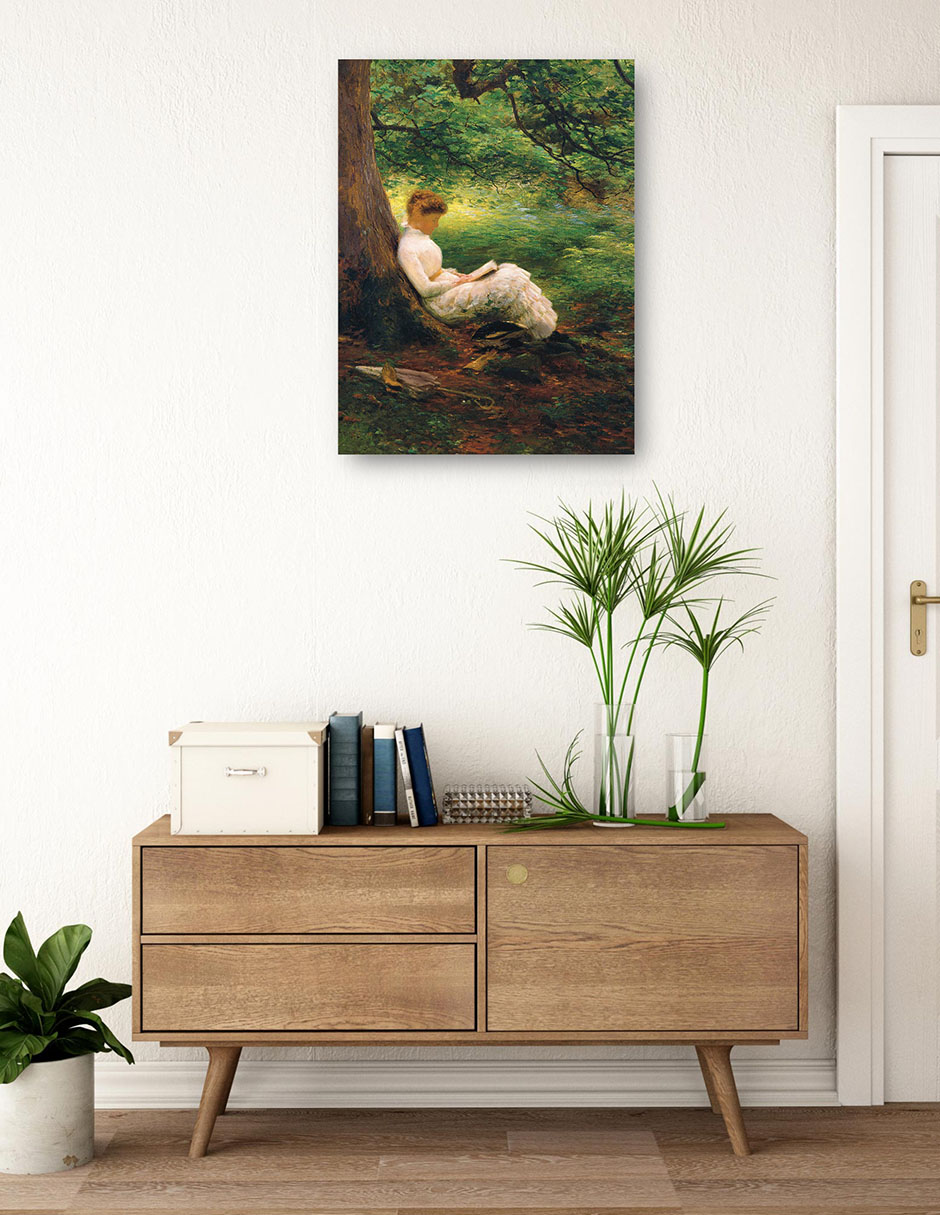Cuadro decorativo Hora de verano técnica mixta Gente 3
