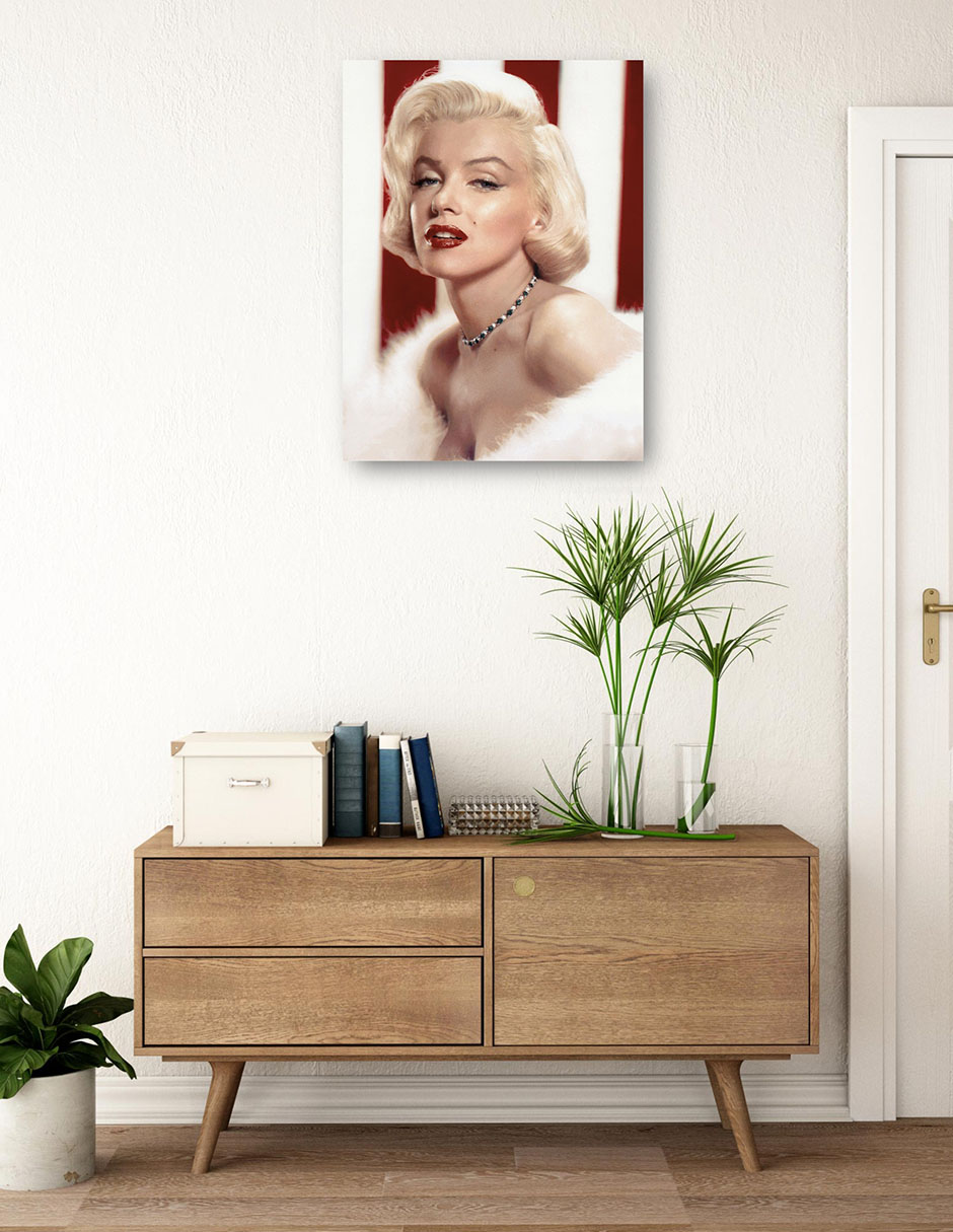 Cuadro decorativo Marilyn Monroe, Revista Photoplay, 1953 técnica mixta Gente 3