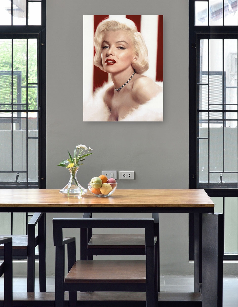 Cuadro decorativo Marilyn Monroe, Revista Photoplay, 1953 técnica mixta Gente 4