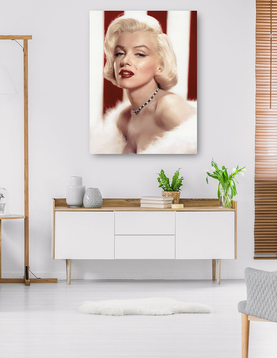 Cuadro decorativo Marilyn Monroe, Revista Photoplay, 1953 técnica mixta Gente 5