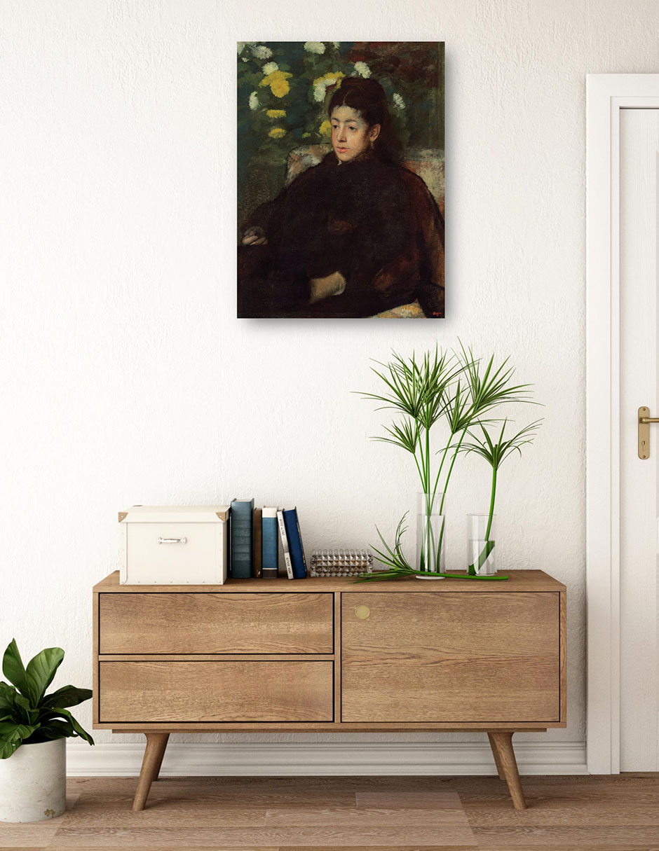 Cuadro decorativo Señorita Malot técnica mixta Retratos 3