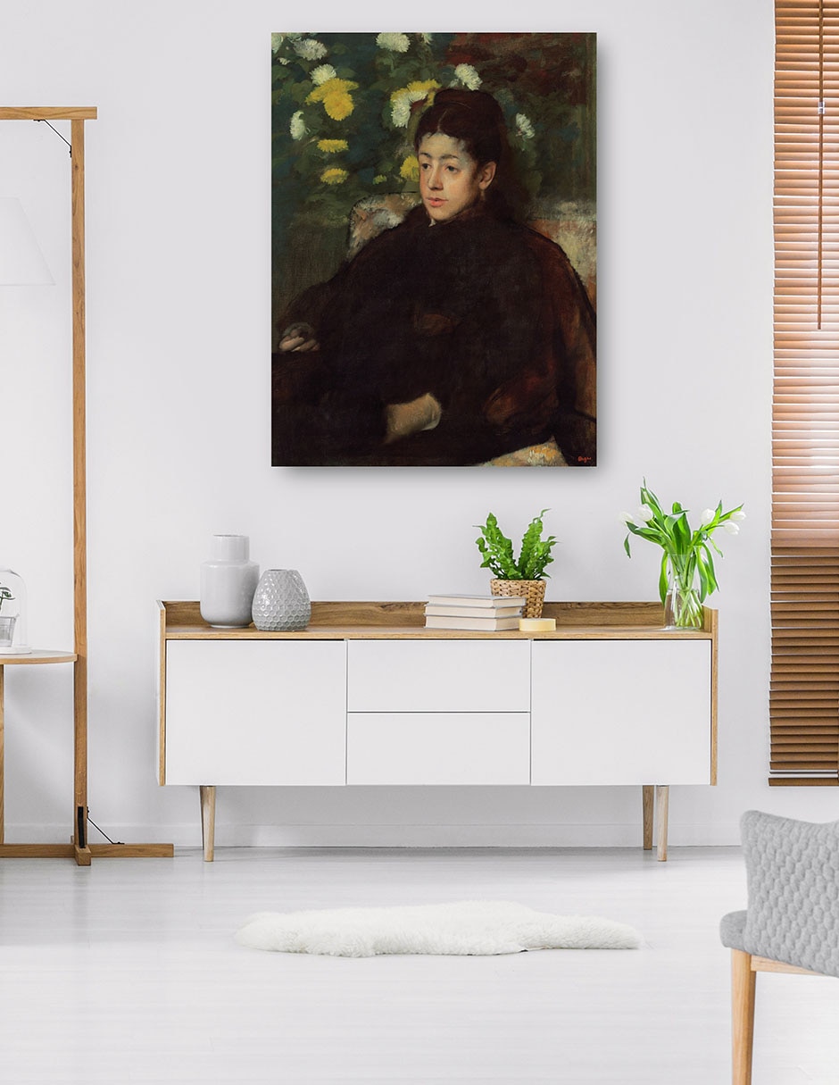 Cuadro decorativo Señorita Malot técnica mixta Retratos 5