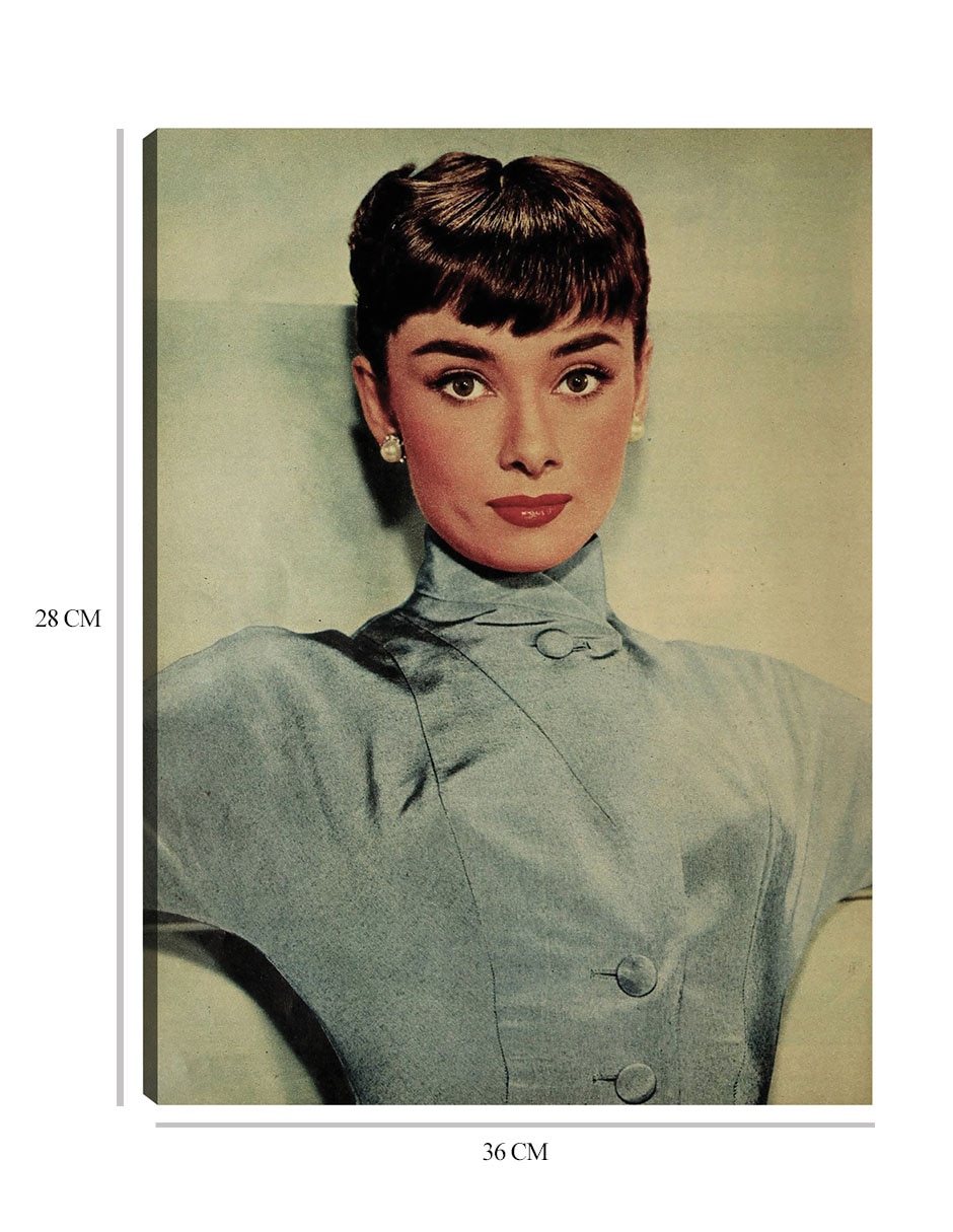 Cuadro decorativo Audrey Hepburn, 1953 técnica mixta Retratos 2