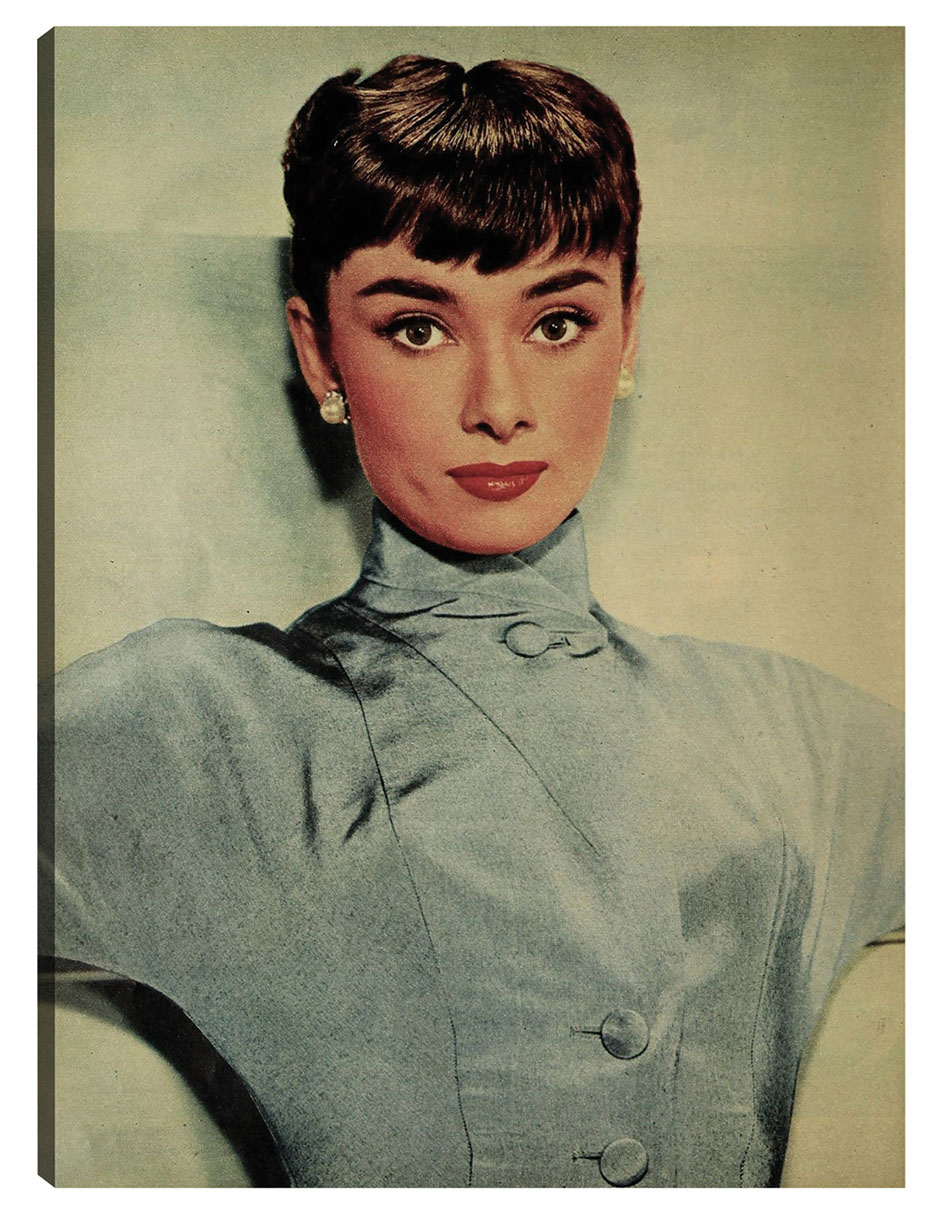 Cuadro decorativo Audrey Hepburn, 1953 técnica mixta Retratos