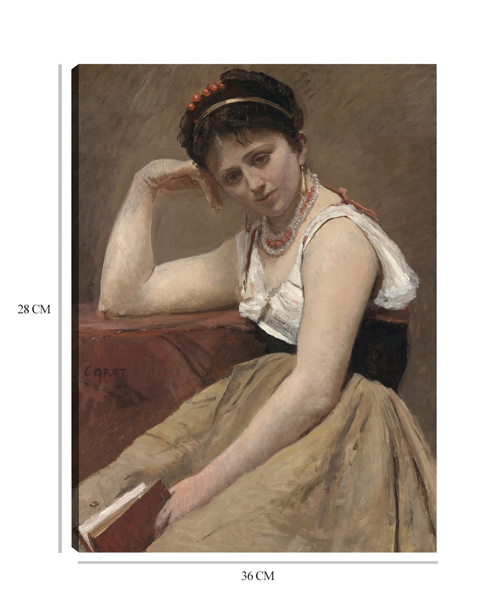Cuadro decorativo Lectura interrumpida técnica mixta Retratos 8