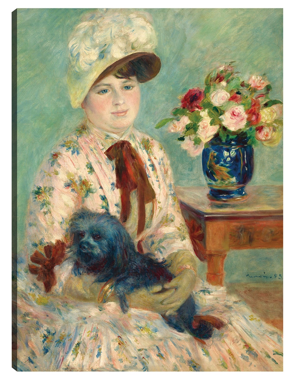 Cuadro decorativo Señorita Charlotte Bertheir técnica mixta Retratos Cuadro decorativo Señorita Charlotte Bertheir técnica mixta Retratos