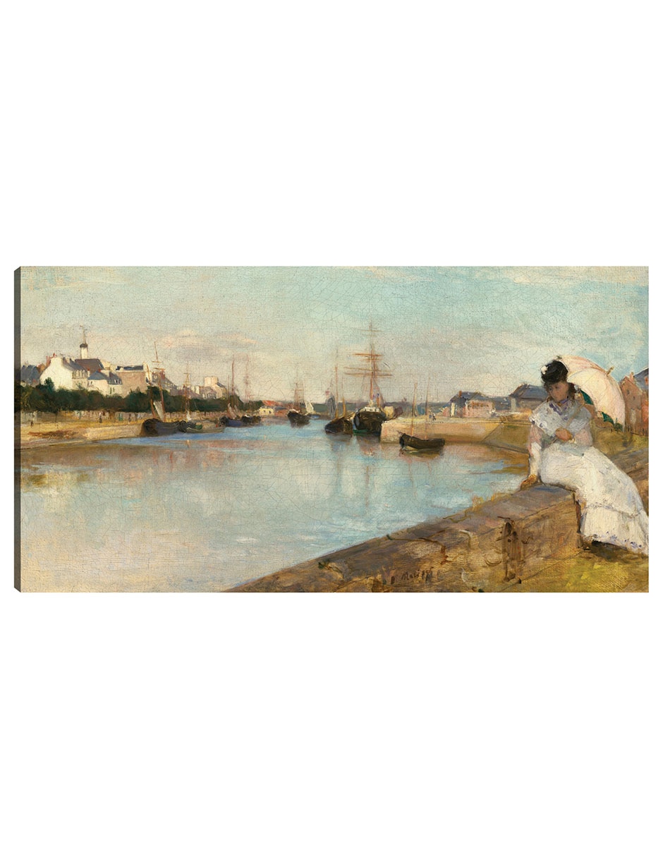 Cuadro decorativo El puerto de Lorient técnica mixta Navegación