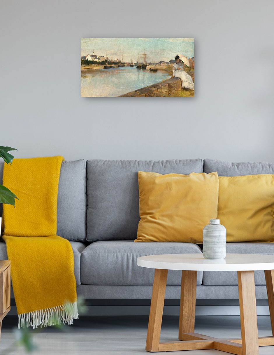 Cuadro decorativo El puerto de Lorient técnica mixta Navegación 4