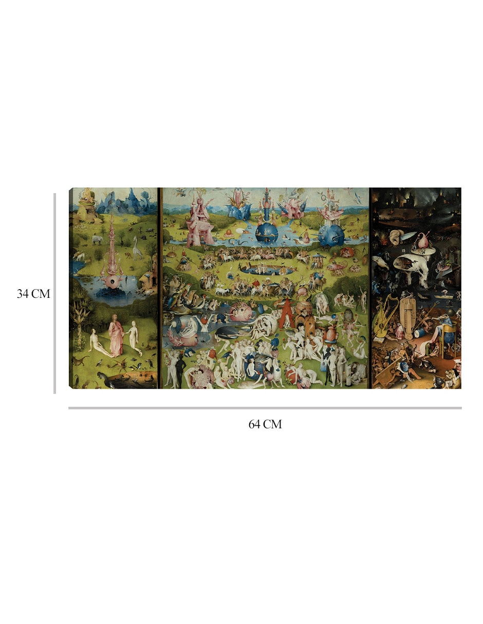 Cuadro decorativo El jardín de las delicias 1504 I técnica mixta 2