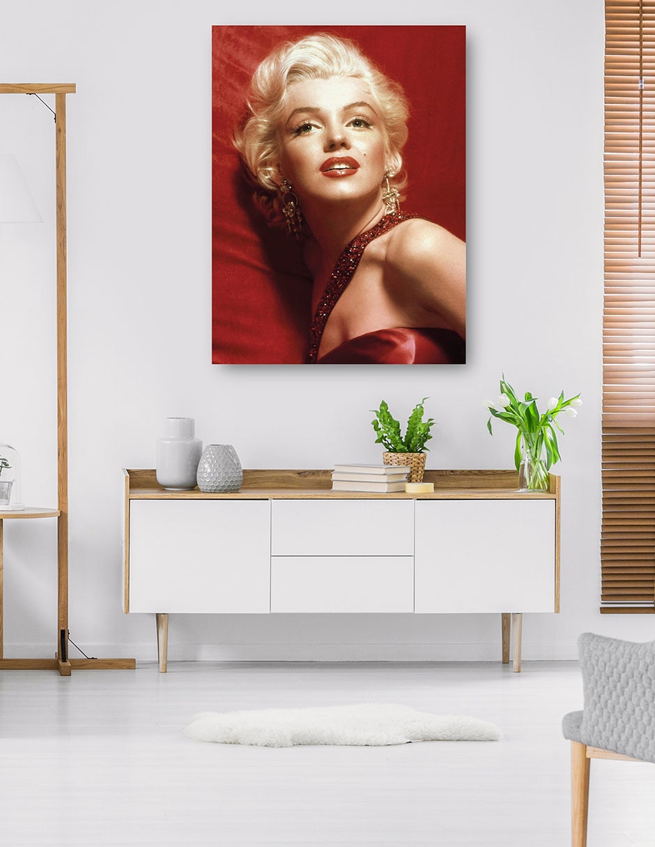 Cuadro decorativo Marilyn Monroe, Cómo casarse con un millonario técnica mixta Gente 5