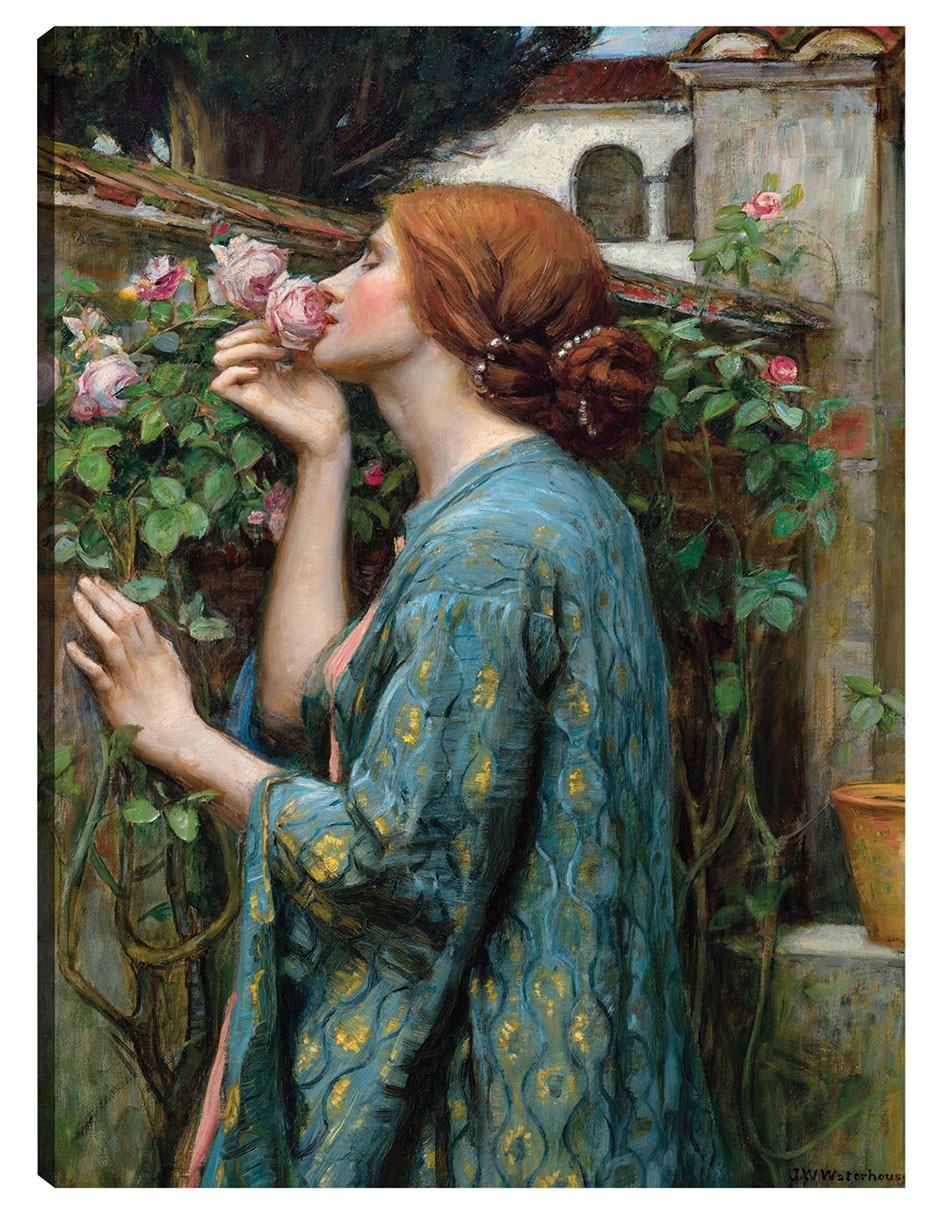 Cuadro decorativo El alma de la rosa (1908) técnica mixta Gente