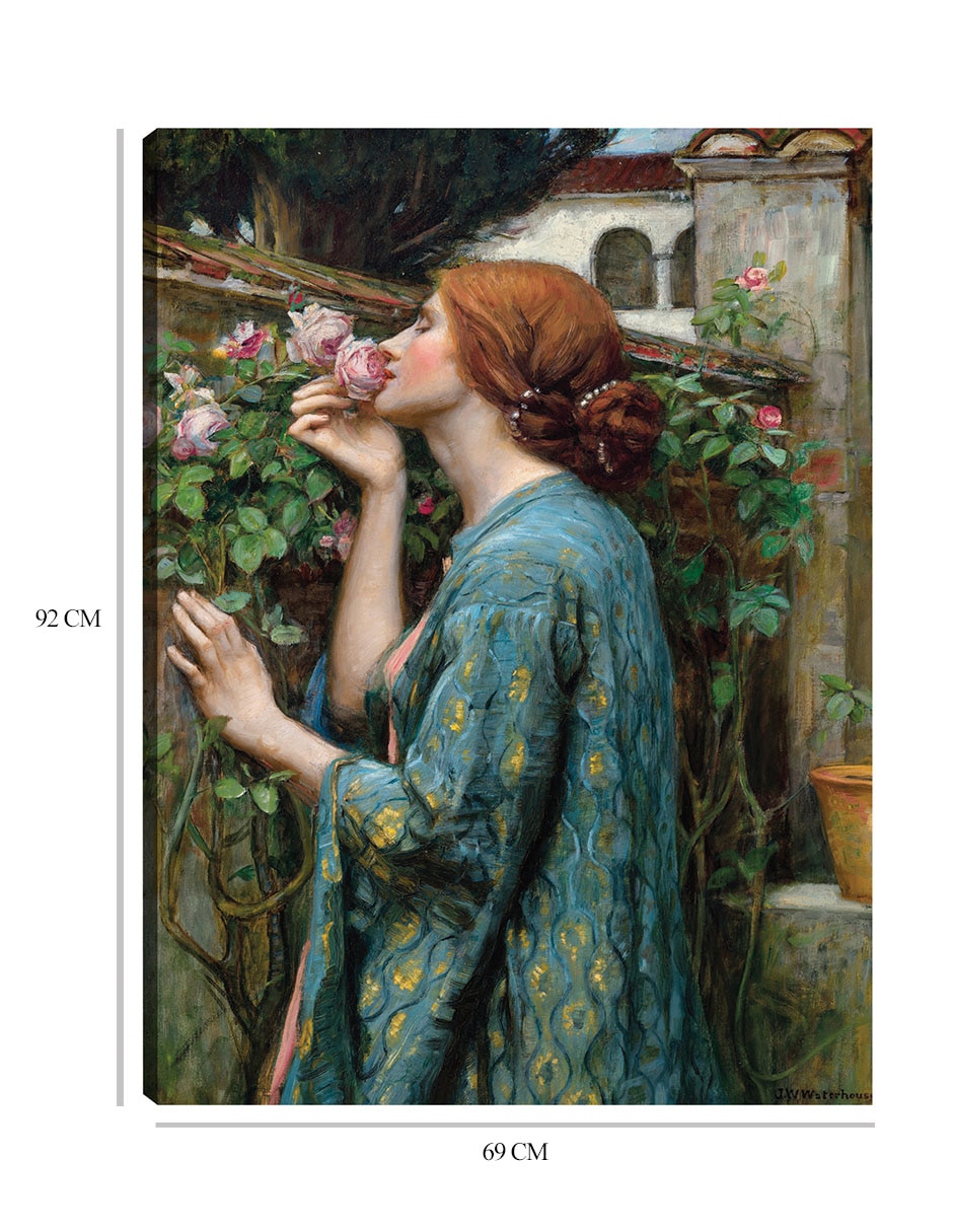 Cuadro decorativo El alma de la rosa (1908) técnica mixta Gente 8