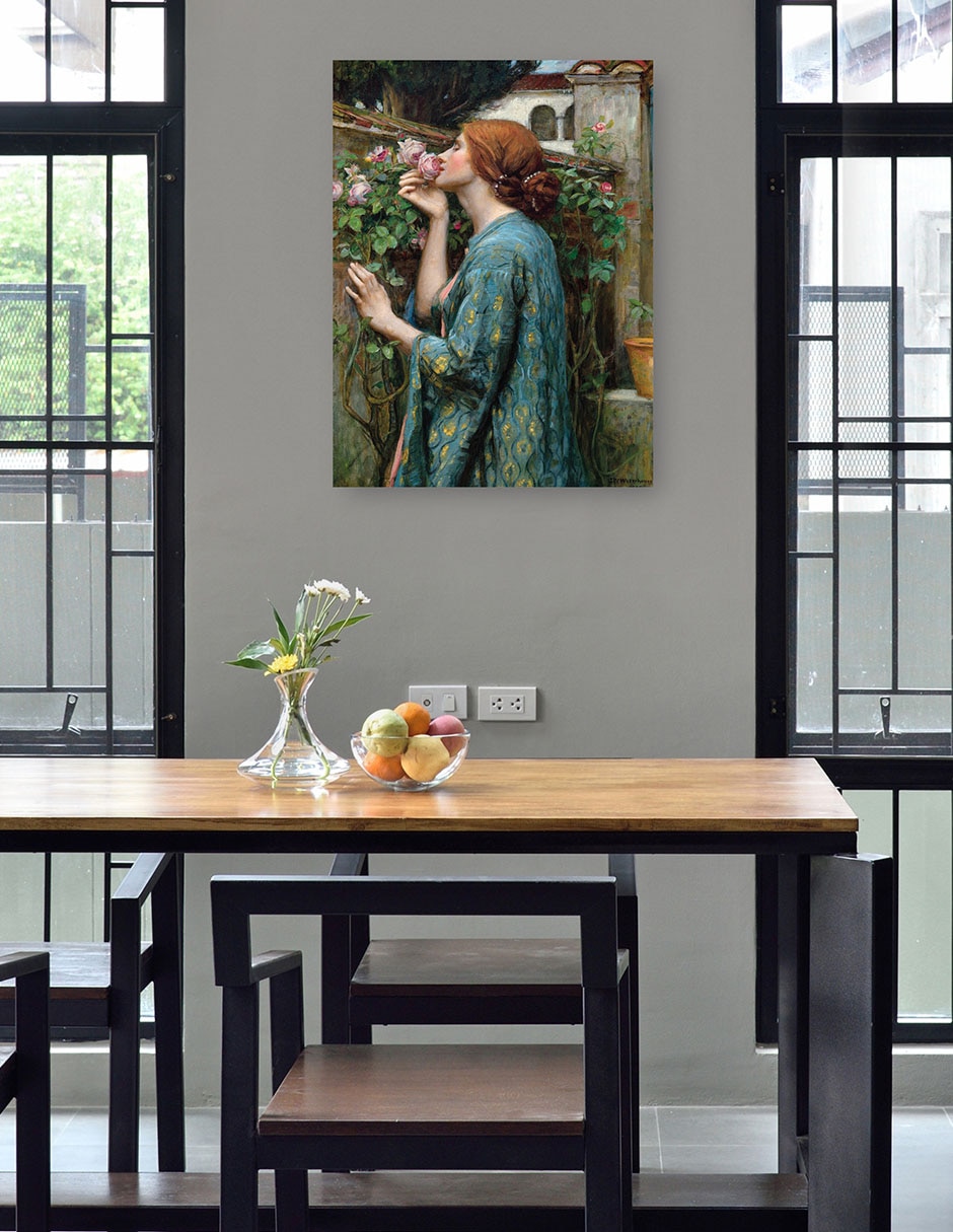 Cuadro decorativo El alma de la rosa (1908) técnica mixta Gente 4