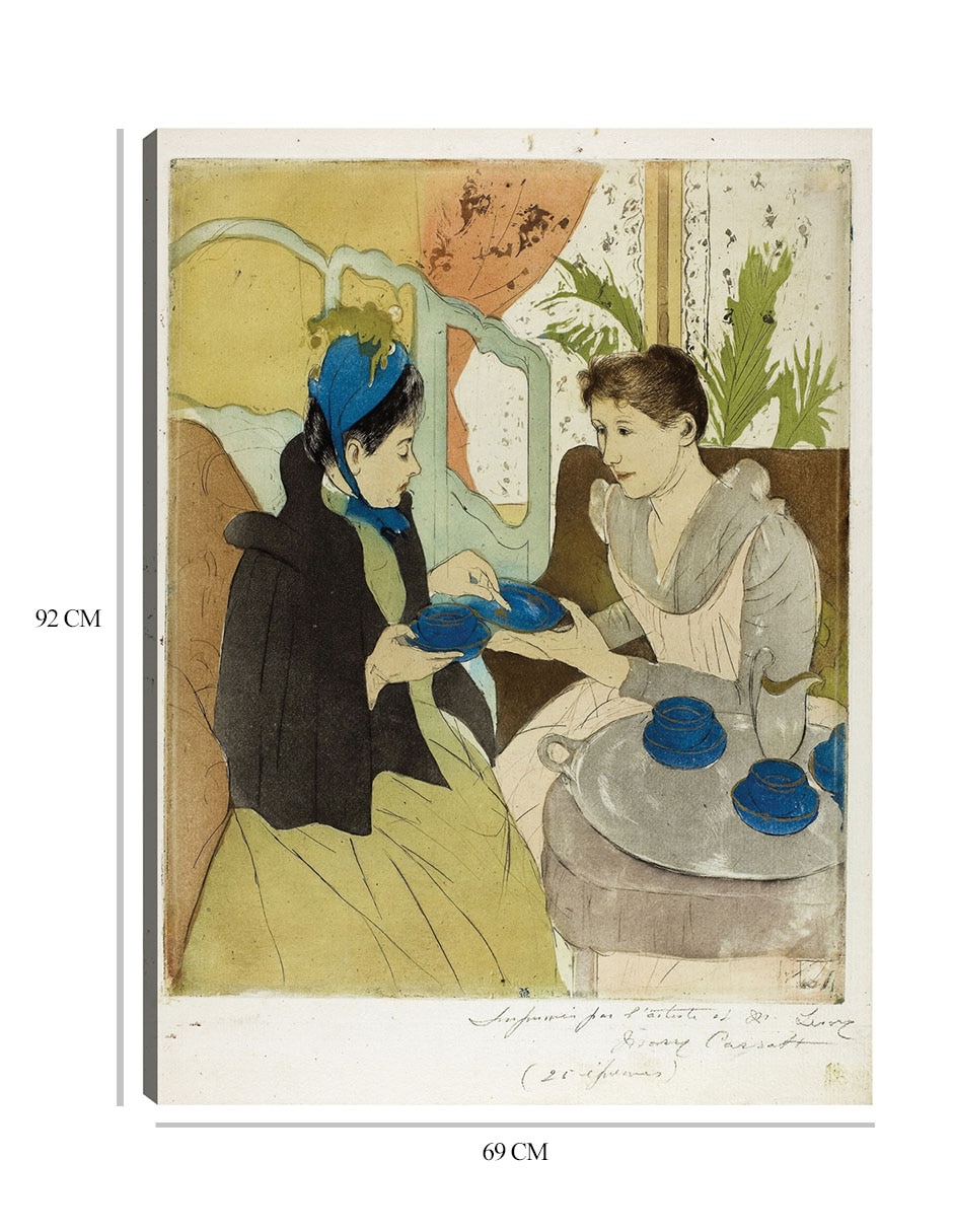 Cuadro decorativo Fiesta del té de la tarde (1890-1891) técnica mixta Retratos 2