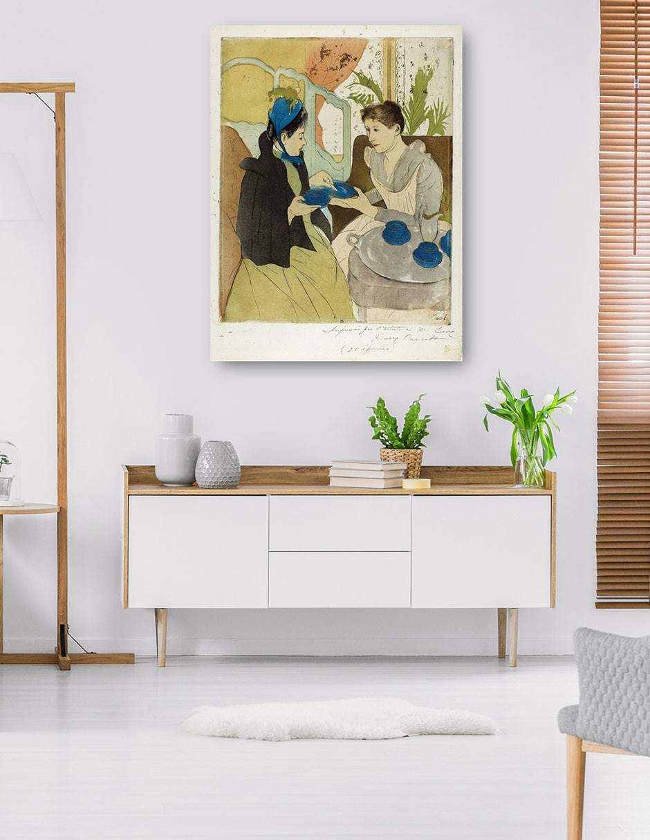 Cuadro decorativo Fiesta del té de la tarde (1890-1891) técnica mixta Retratos 5