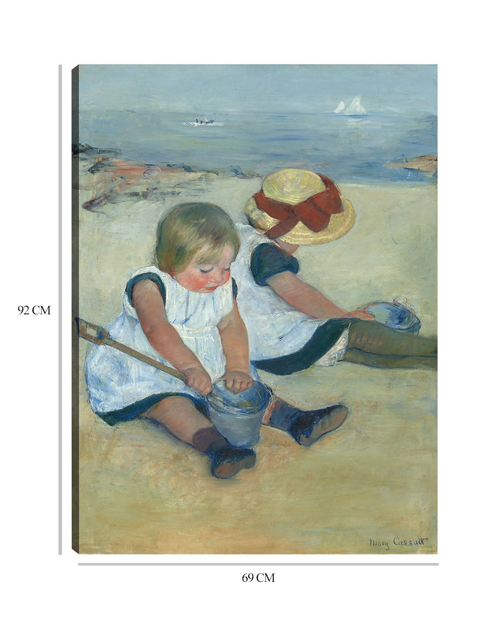 Cuadro decorativo Niños jugando en la playa (1884) técnica mixta Retratos 2