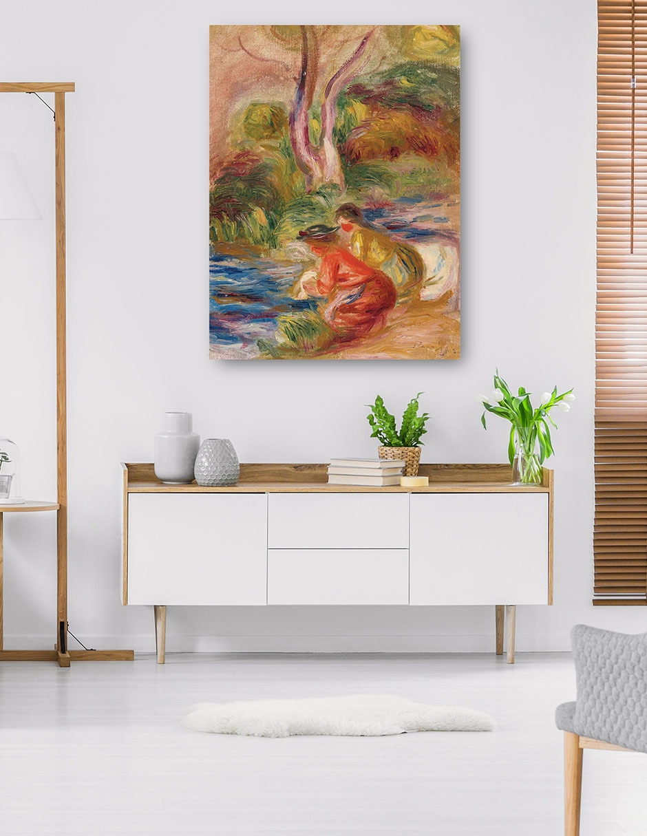 Cuadro decorativo Las lavadoras técnica mixta Ríos 5