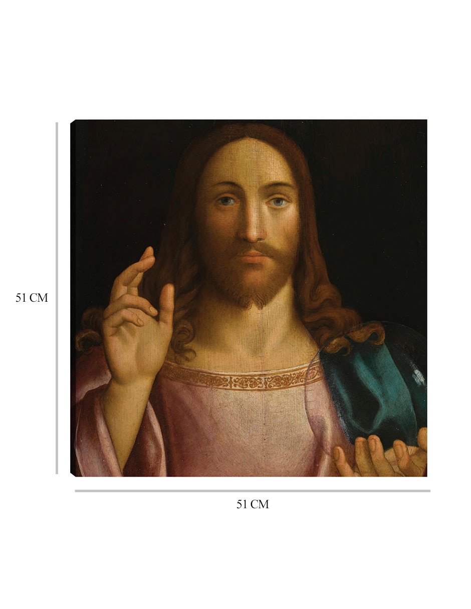 Cuadro decorativo Cristo el Redentor técnica mixta Figuras Celestiales 2