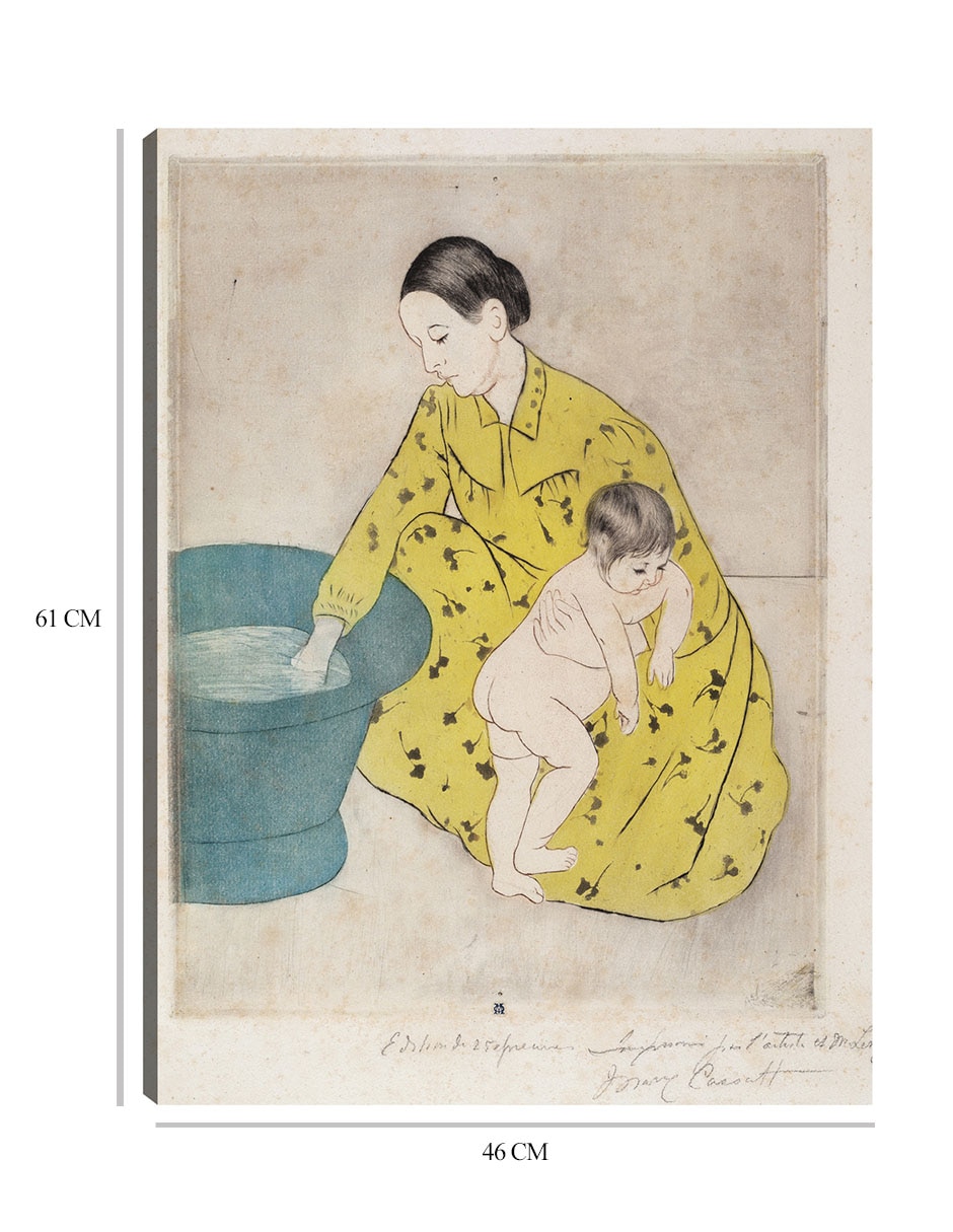 Cuadro decorativo El baño (1890-1891) técnica mixta Retratos 8