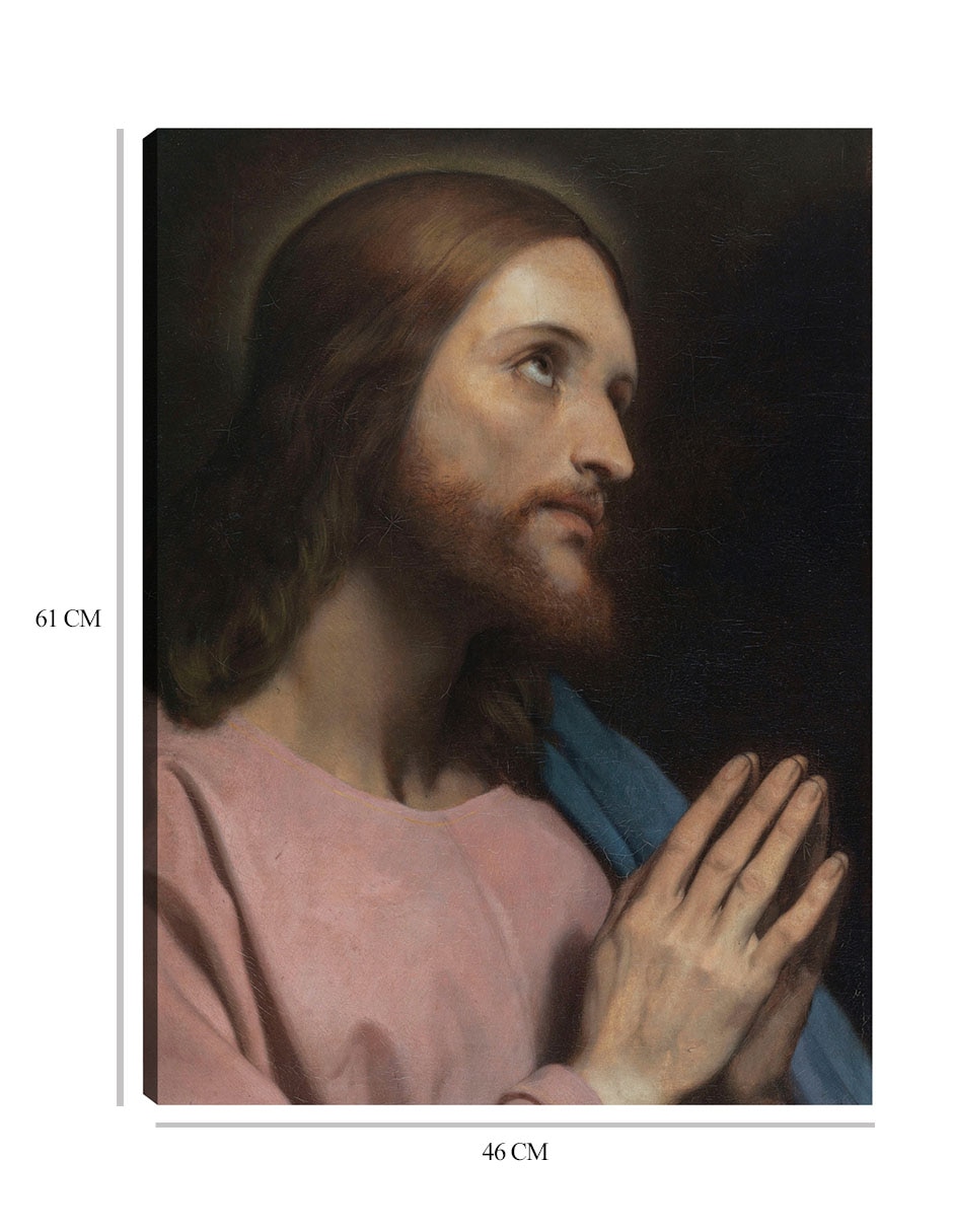 Cuadro decorativo Cabeza de Cristo (1849) técnica mixta Figuras Celestiales 2