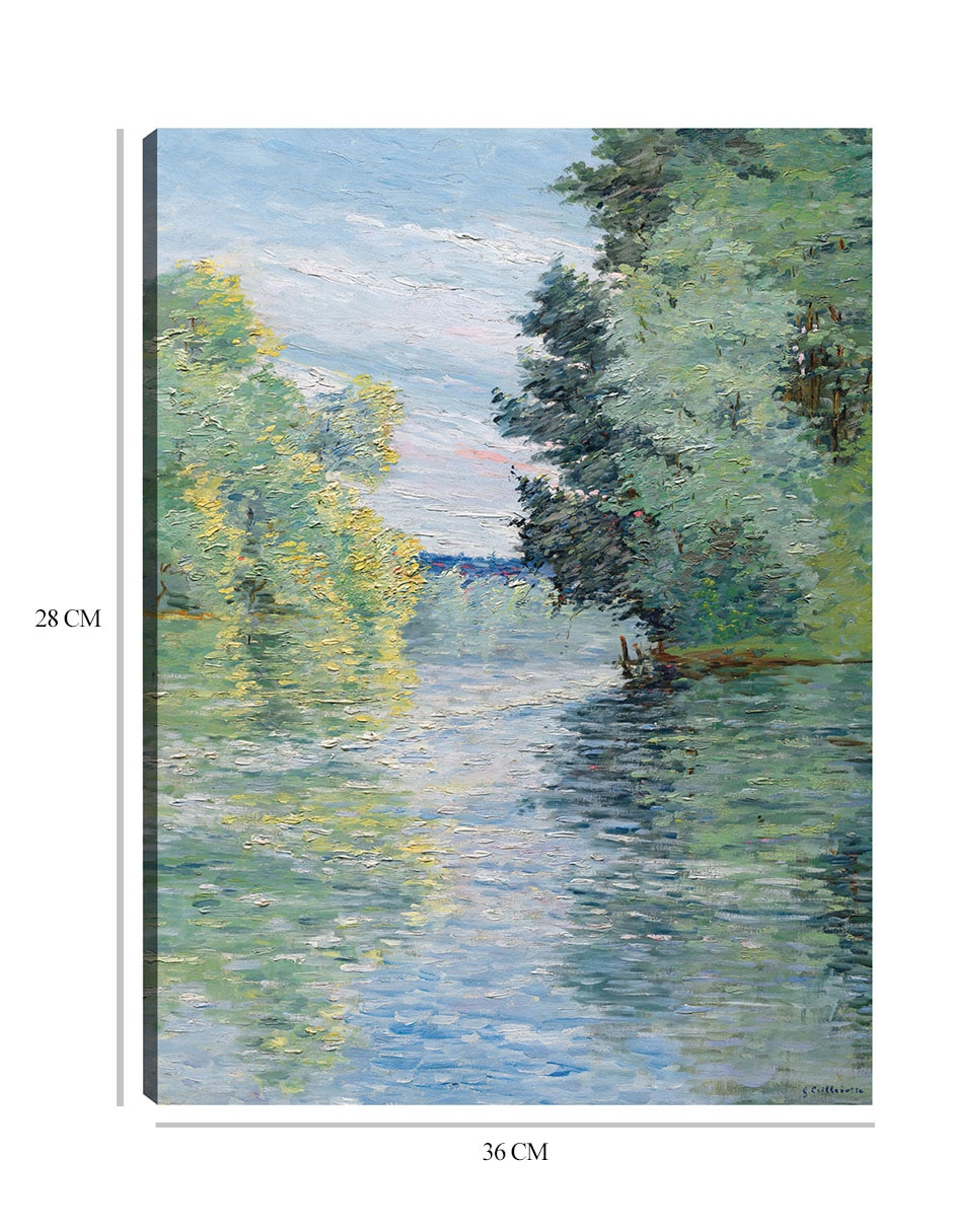Cuadro decorativo El pequeño brazo del Sena en Argenteuil (1890) técnica mixta Lagos 2