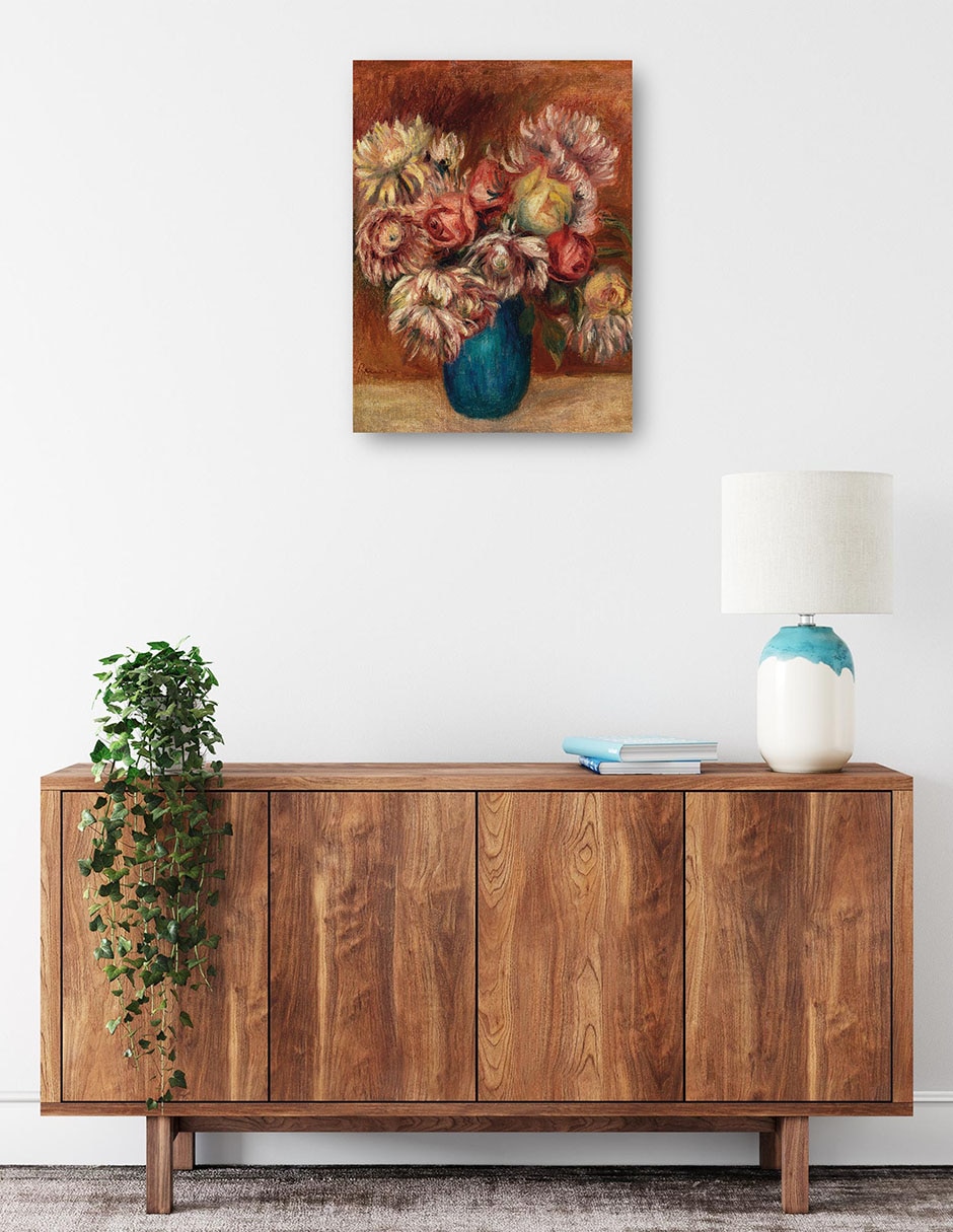 Cuadro decorativo Flores en un jarrón verde (c. 1912) técnica mixta Floreros 3