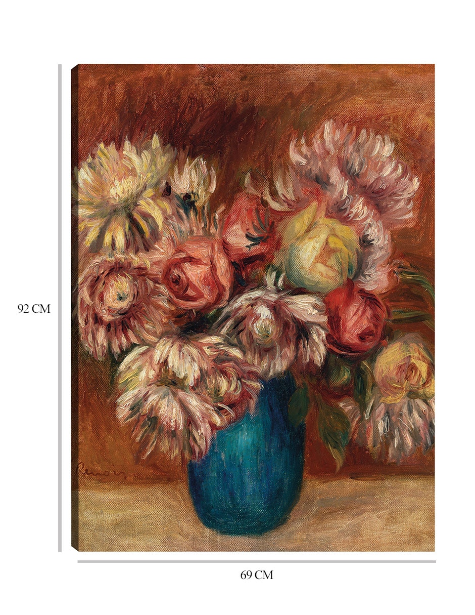 Cuadro decorativo Flores en un jarrón verde (c. 1912) técnica mixta Floreros 2