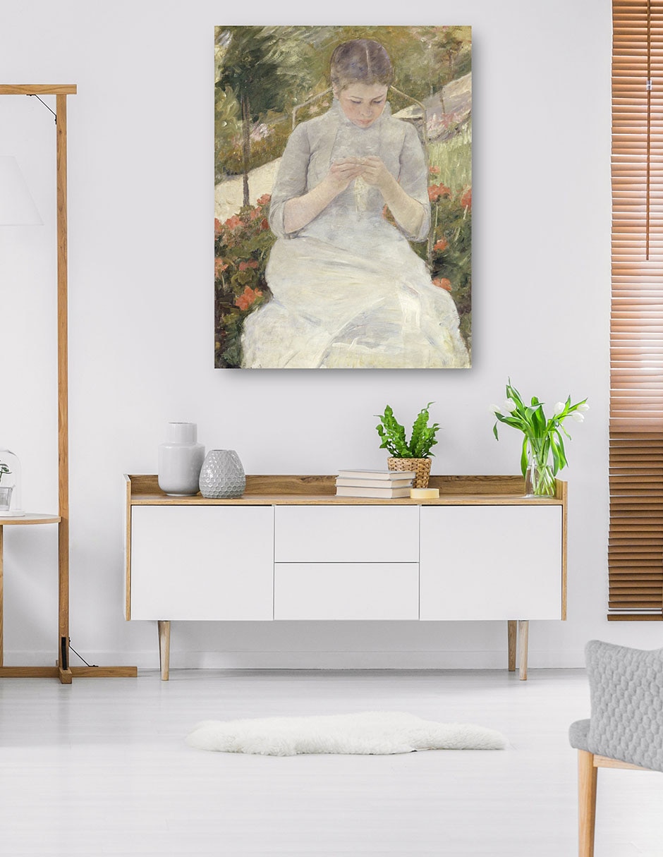 Cuadro decorativo La muchacha del jardín (entre 1880 y 1882) técnica mixta Retratos 5