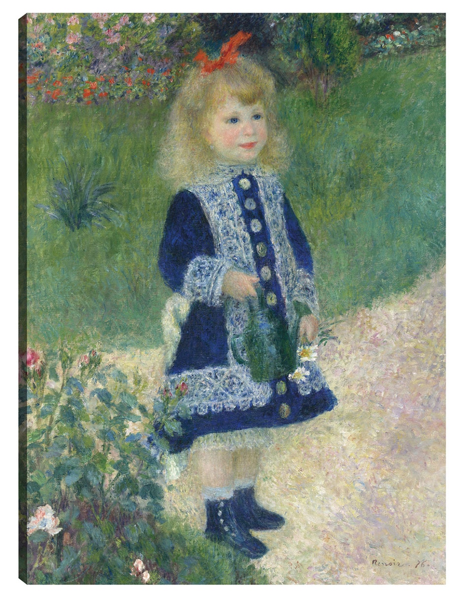 Cuadro decorativo Una niña con una regadera (1876) técnica mixta Retratos Cuadro decorativo Una niña con una regadera (1876) técnica mixta Retratos