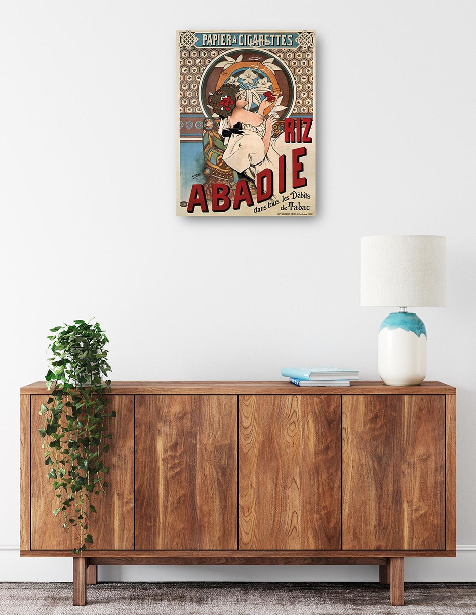 Cuadro decorativo Abadie arroz (1898) técnica mixta Publicidad 3