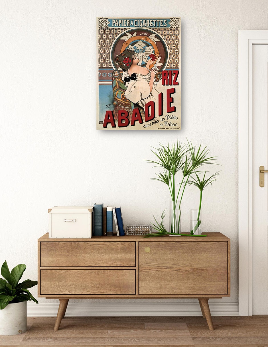 Cuadro decorativo Abadie arroz (1898) técnica mixta Publicidad 4