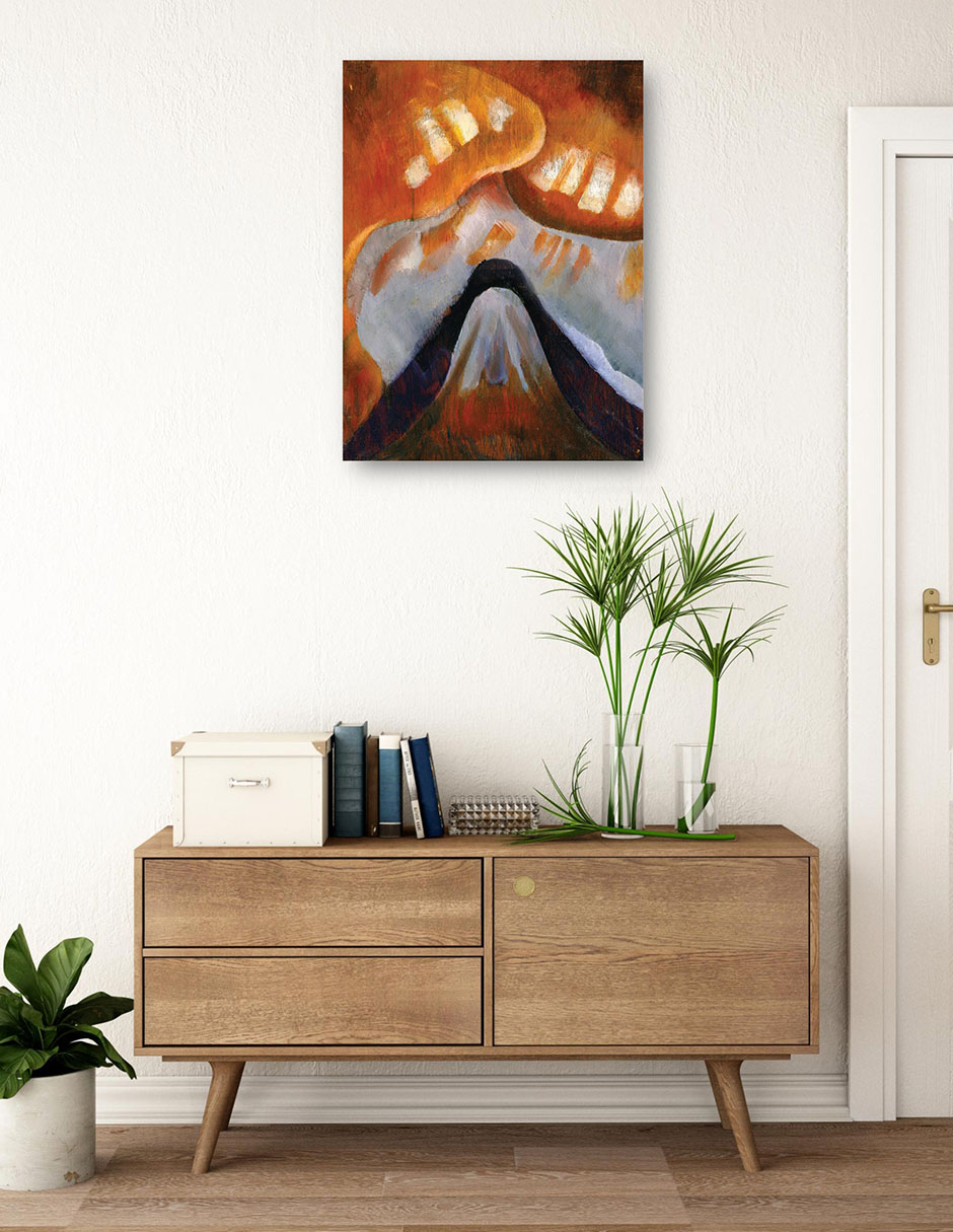Cuadro decorativo Montaña y cielo (hacia 1925) técnica mixta Formas 3